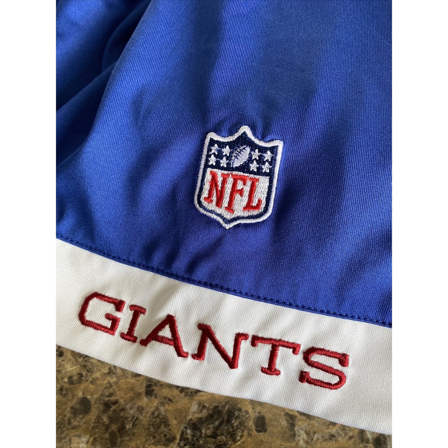 NEW YORK NY GIANTS NFL Reebok Men’s Large Polyester Polo Shirt