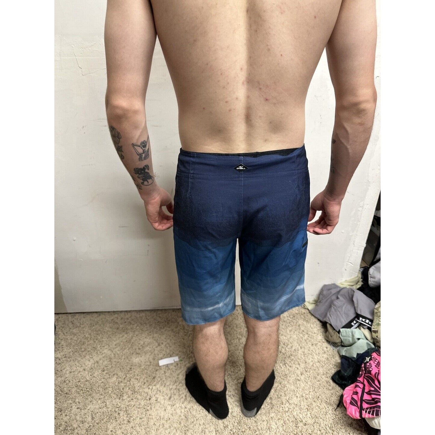 Men’s Size 29 O’Neill Board Shorts Bathing Suit Trunks Blue