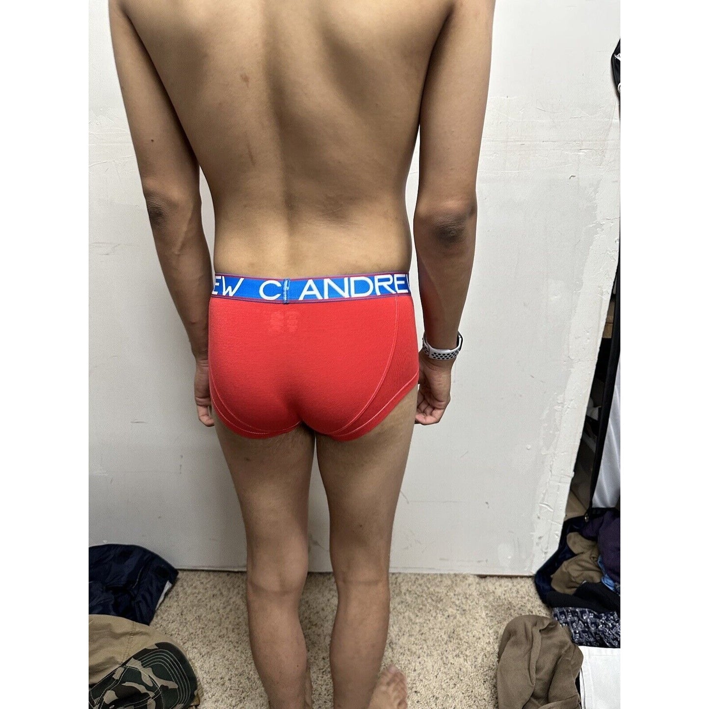 Andrew Christian Small Red Cool Flex Briefs