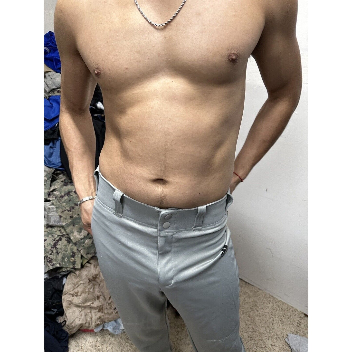 Men’s Small Adidas Baseball Pants Gray Aeroready