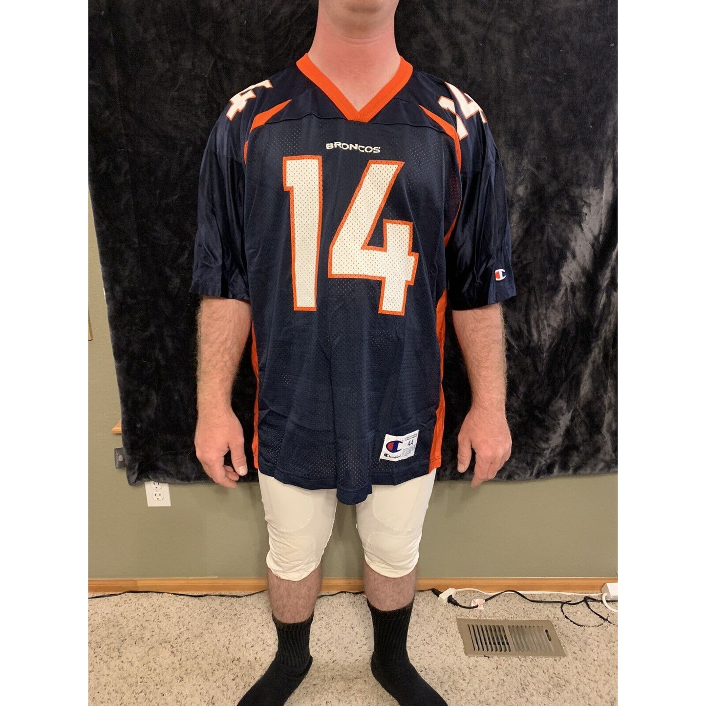 Brian Griese #14 Denver Broncos Authentic Vintage Champion Mens Jersey Size L-44