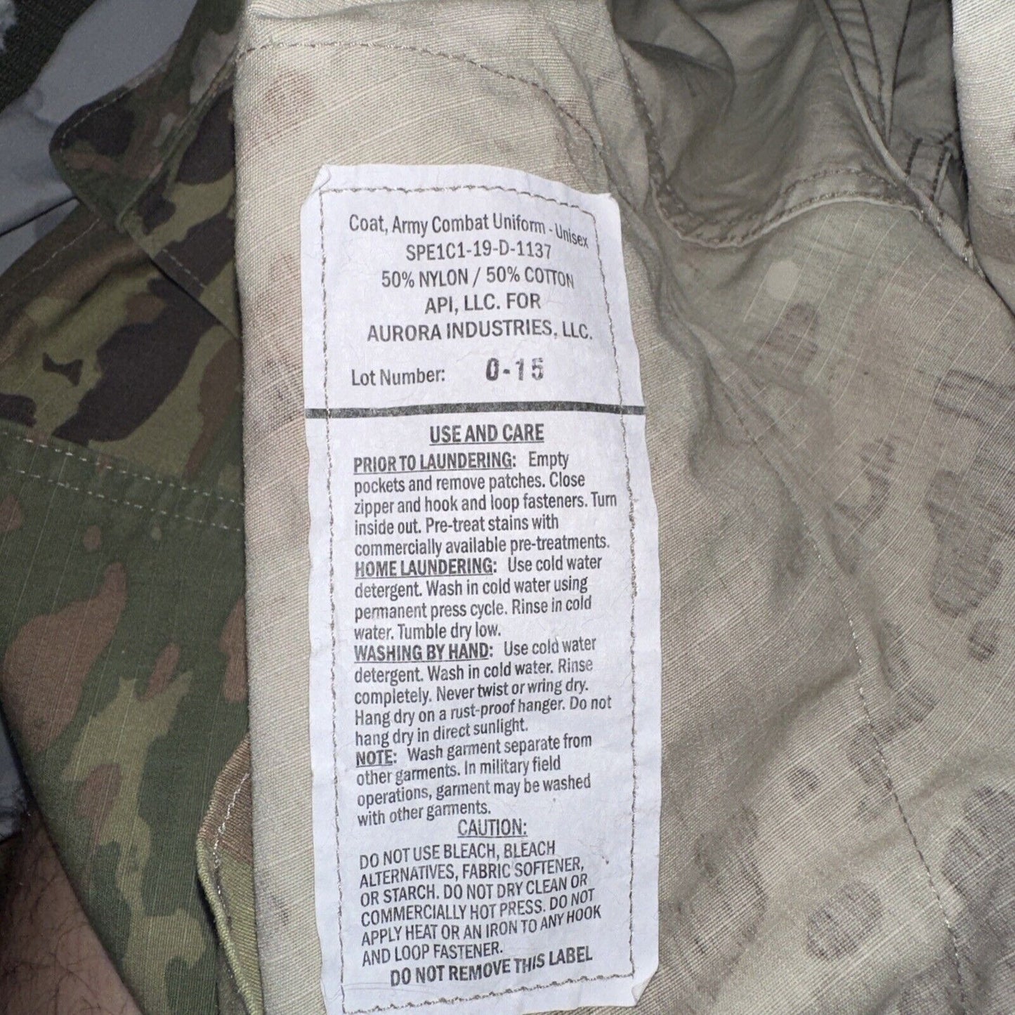 Men’s Medium Regular OCP Army Top Blouse Air Force USSF
