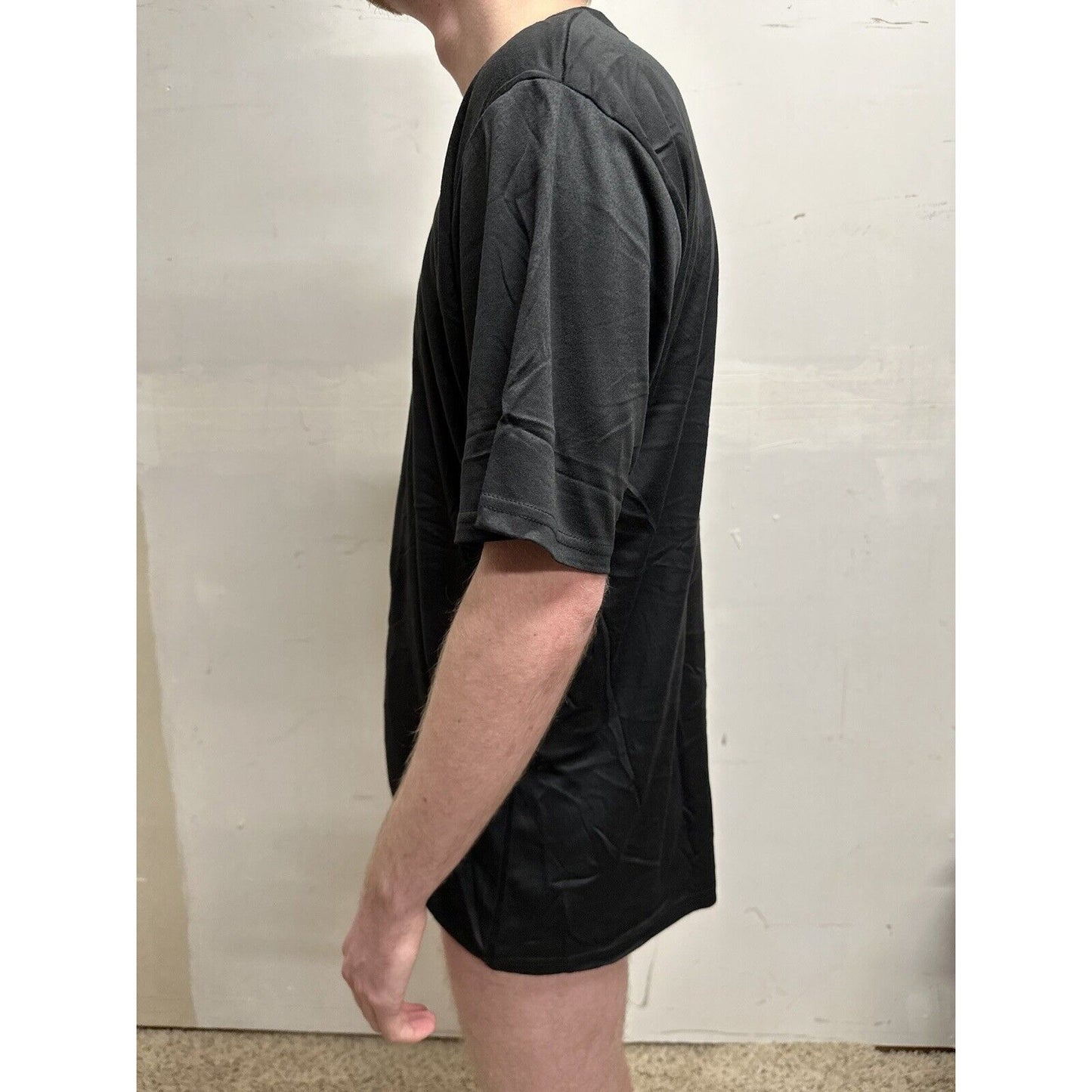 men’s black TKO large 100% poly