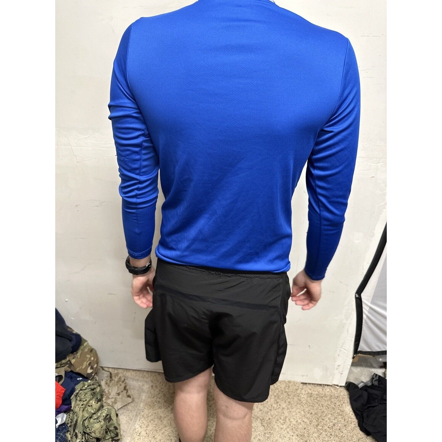 Men’s Blue USAFA Small Falcons Long Sleeve Air Force Pullover Shirt