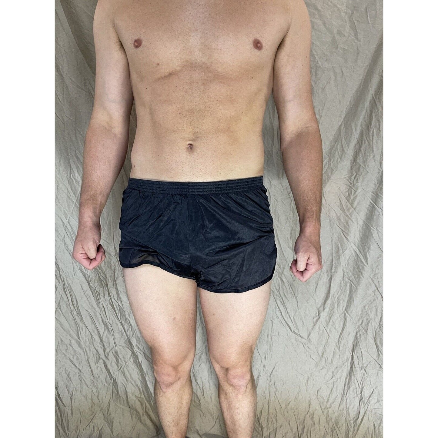 Soffe Ranger Panty Silkies PT Shorts Military Workout Bottom Black Large