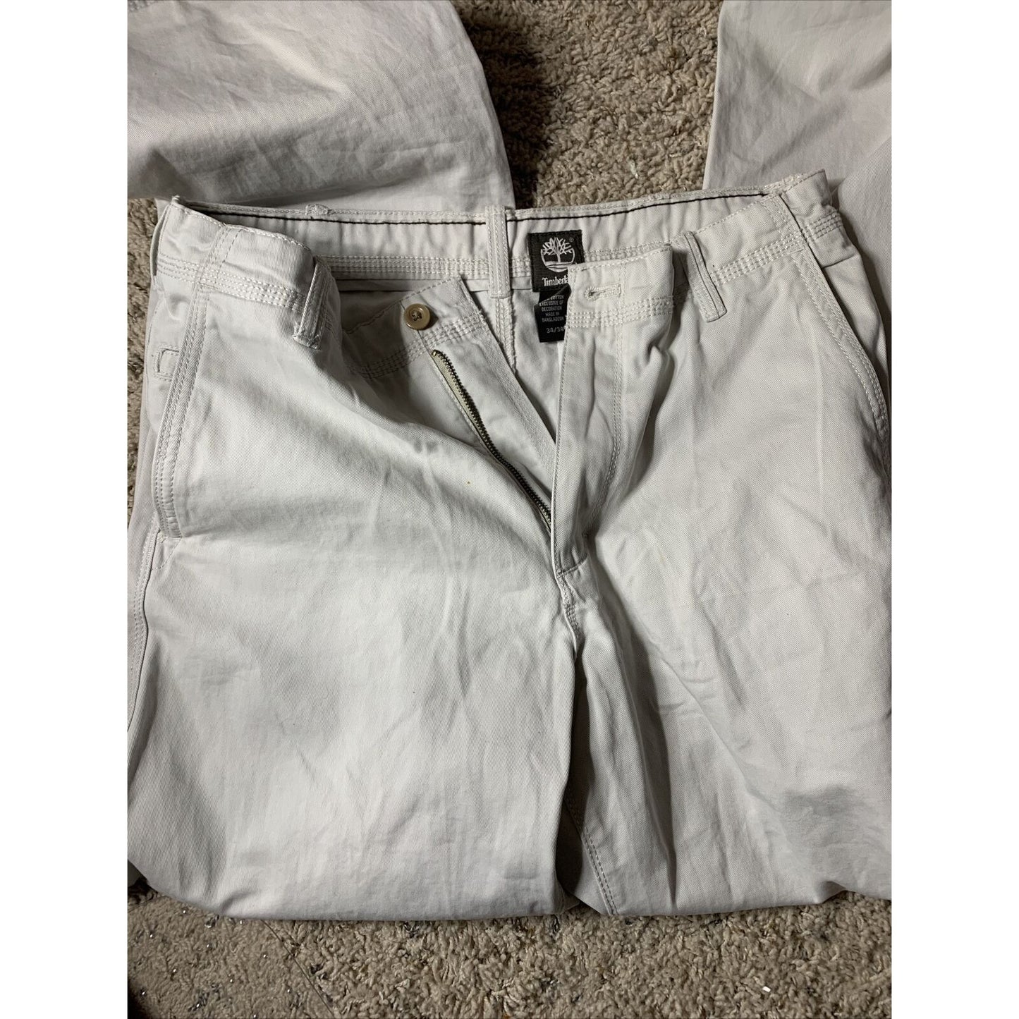 timberland relaxed fit khaki pants Mens size 34 X 34