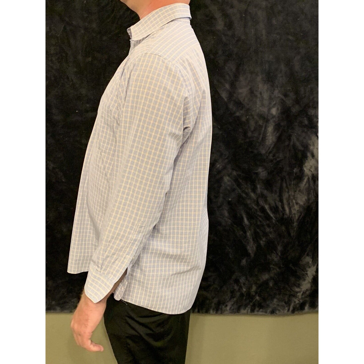 Arrow Button Up Dress Shirt Men's 16 32-33 Long Sleeve Multi Plaid Classic Fit