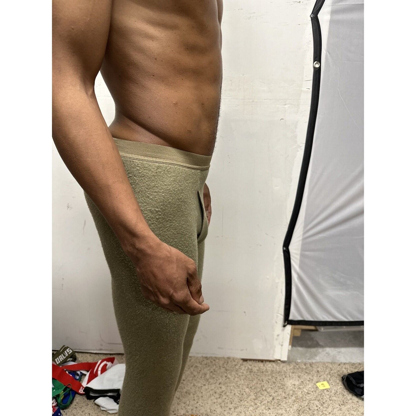 Men’s Army Tan Drawers Midweight Insulated X-small Regular Nomex thermal bottoms