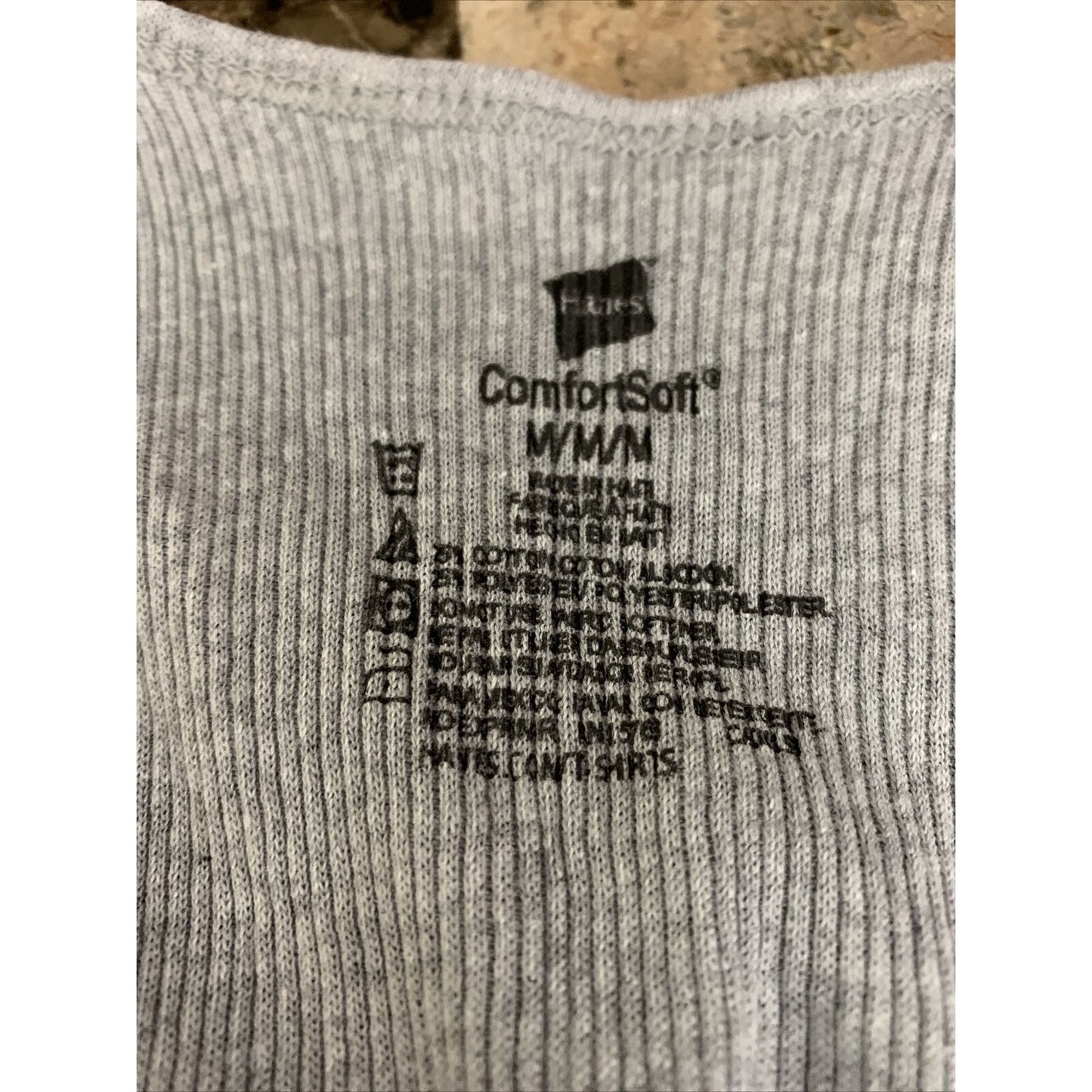 Hanes ( Size M ) Tank Top Comfort Soft ( Light Gray )