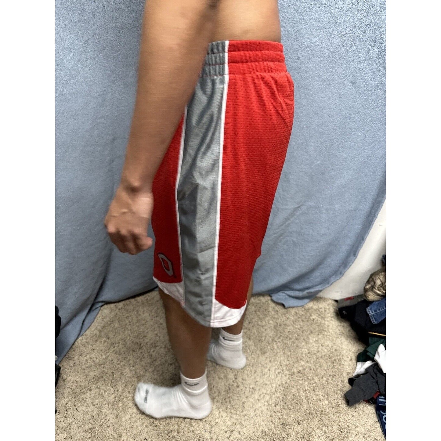 Men’s Red Ohio State Large Colosseum Athletic Shorts With Pockets