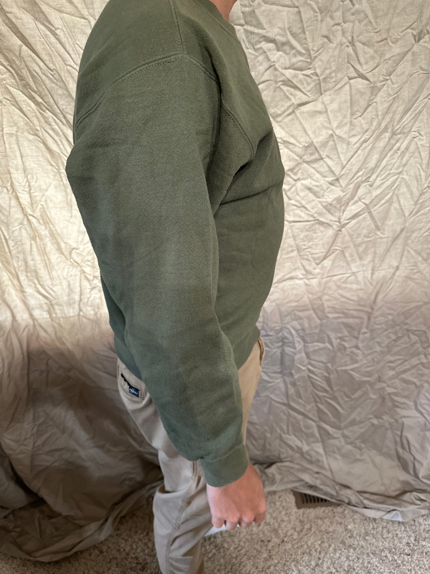 Men’s soffe size small Usmc marine corps pullover athletic sweater darker green