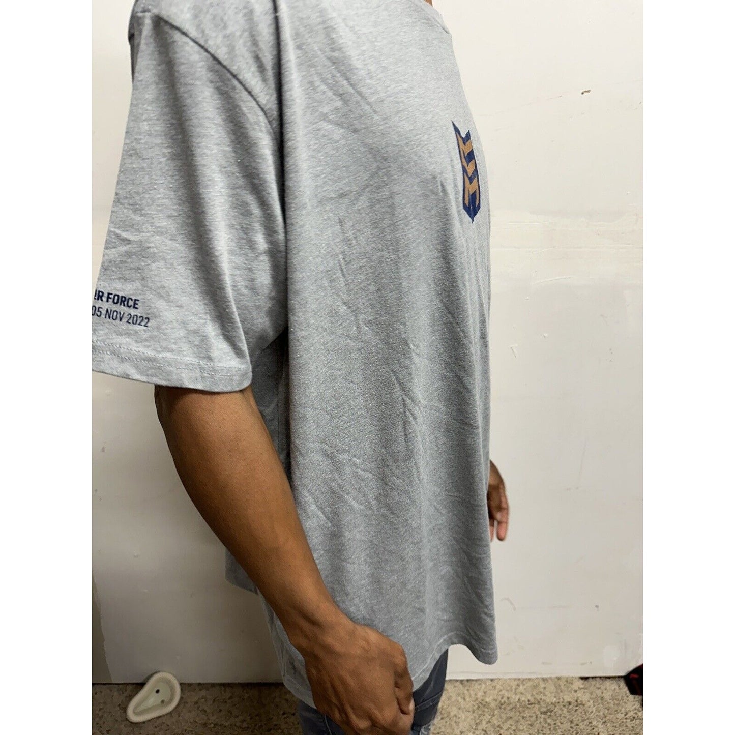Men’s Gray Next Level XXL Charlie Mike Air Force Tshirt