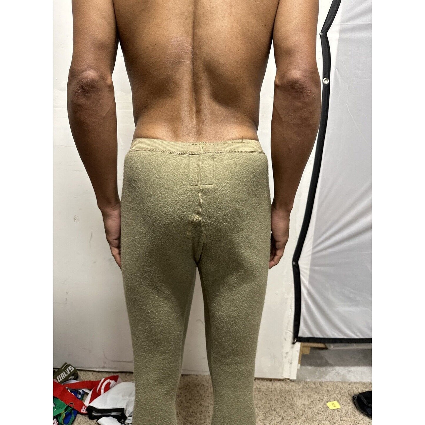Men’s Army Tan Drawers Midweight Insulated X-small Regular Nomex thermal bottoms