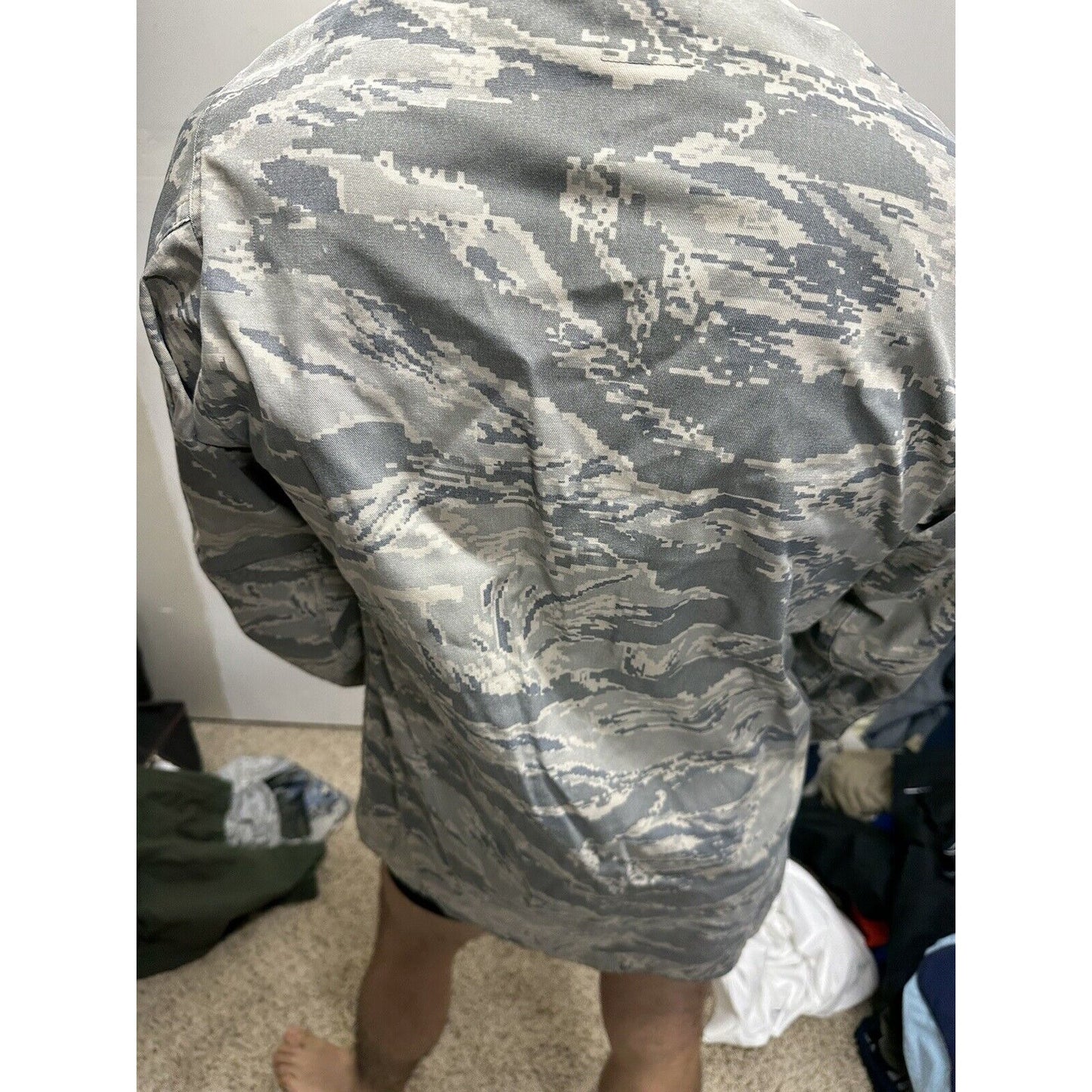 Men’s Abu Airman Battle Uniform Coat Civil Air Patrol Top 38XL Capt Patches