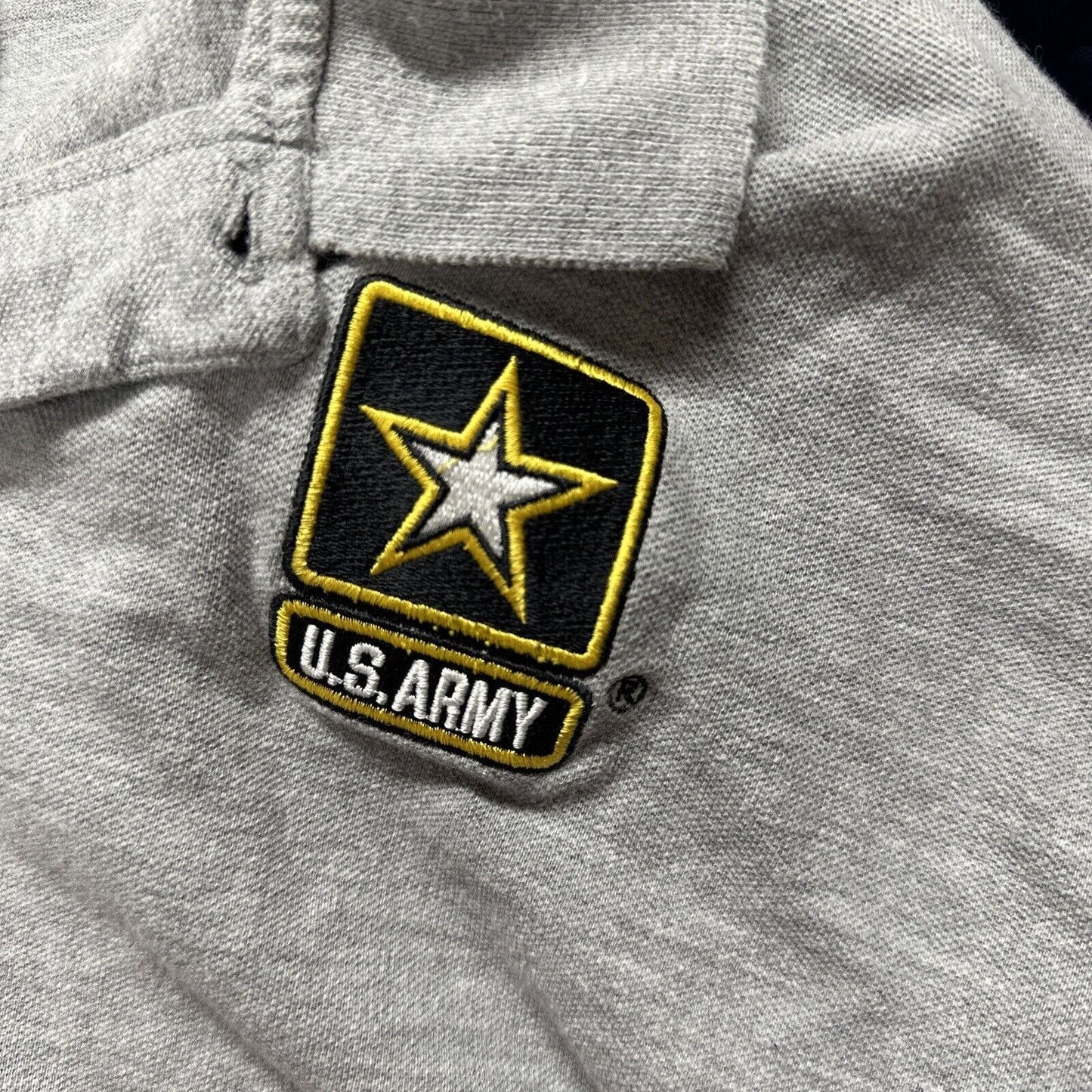 Men’s Gray Polo Shirt US Army Size Large
