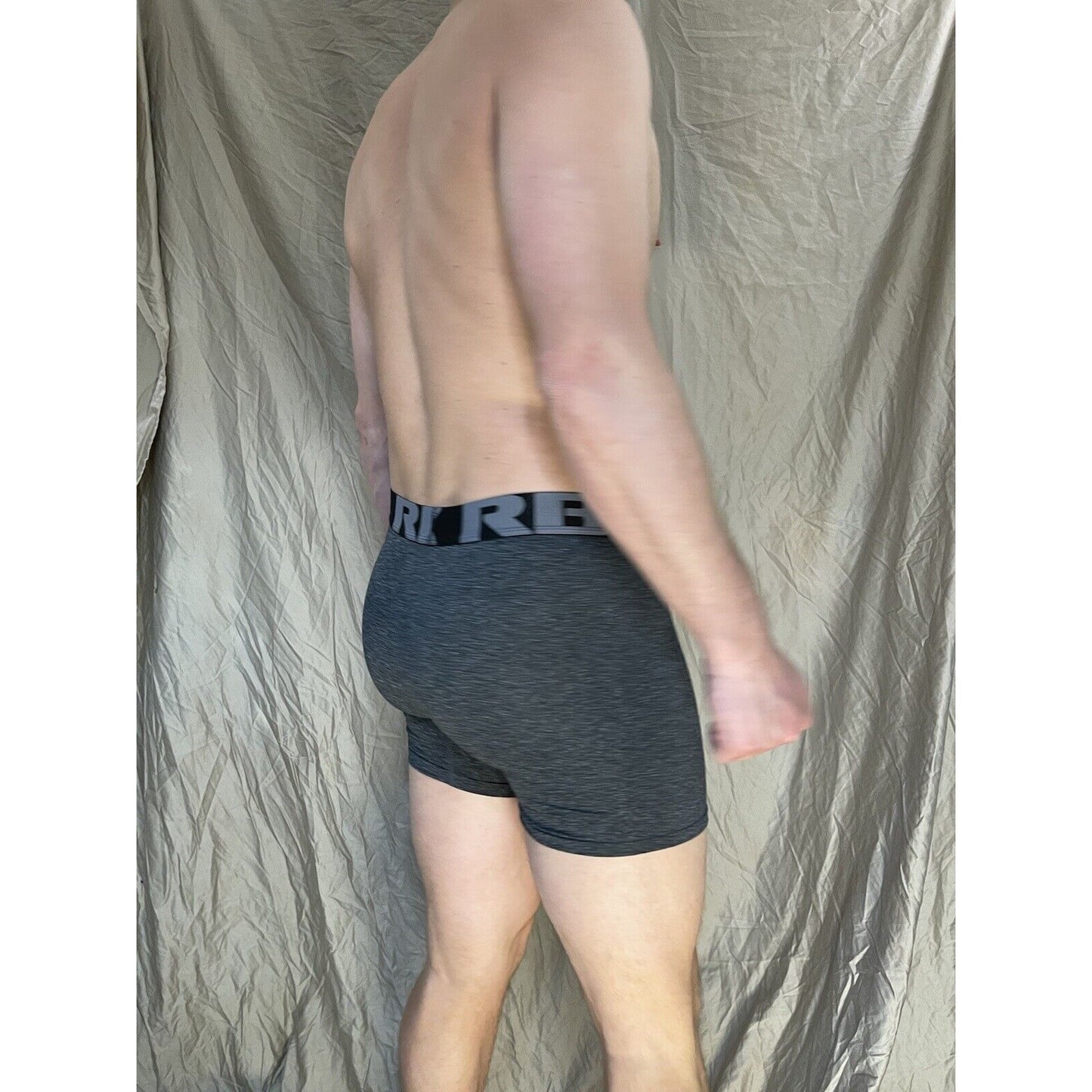 men's RBX Dark gray large compression boxer briefs