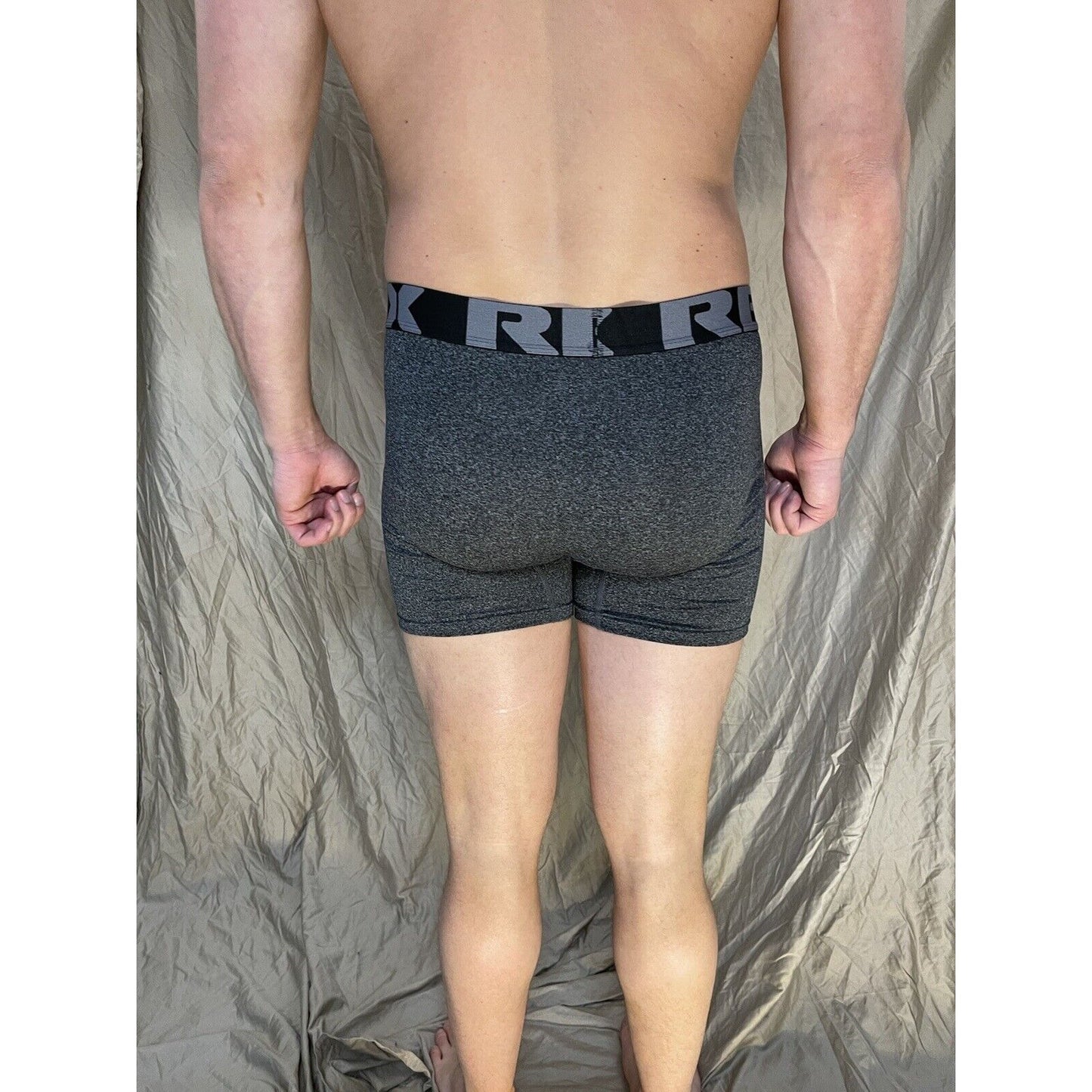 men's RBX Dark gray large compression boxer briefs