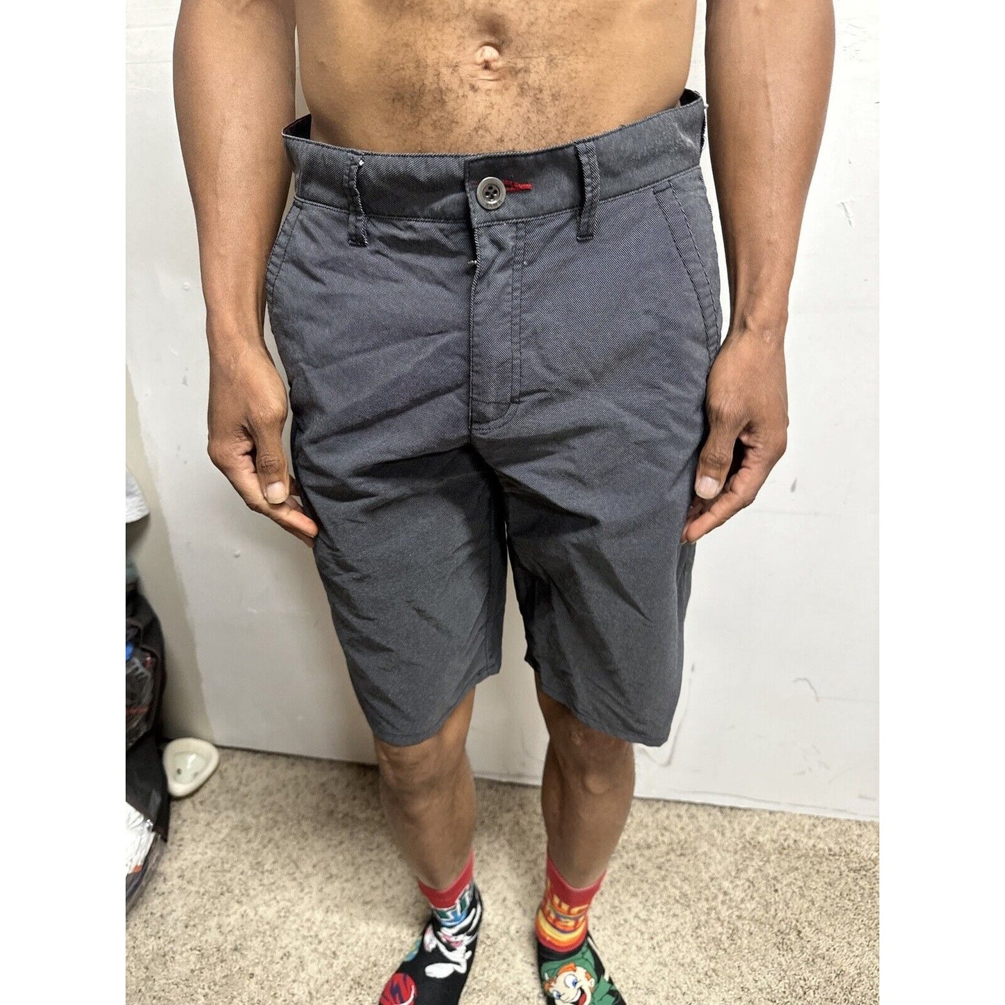 Men’s Next Level Series Tony Hawk Gray Black Size 30 Shorts