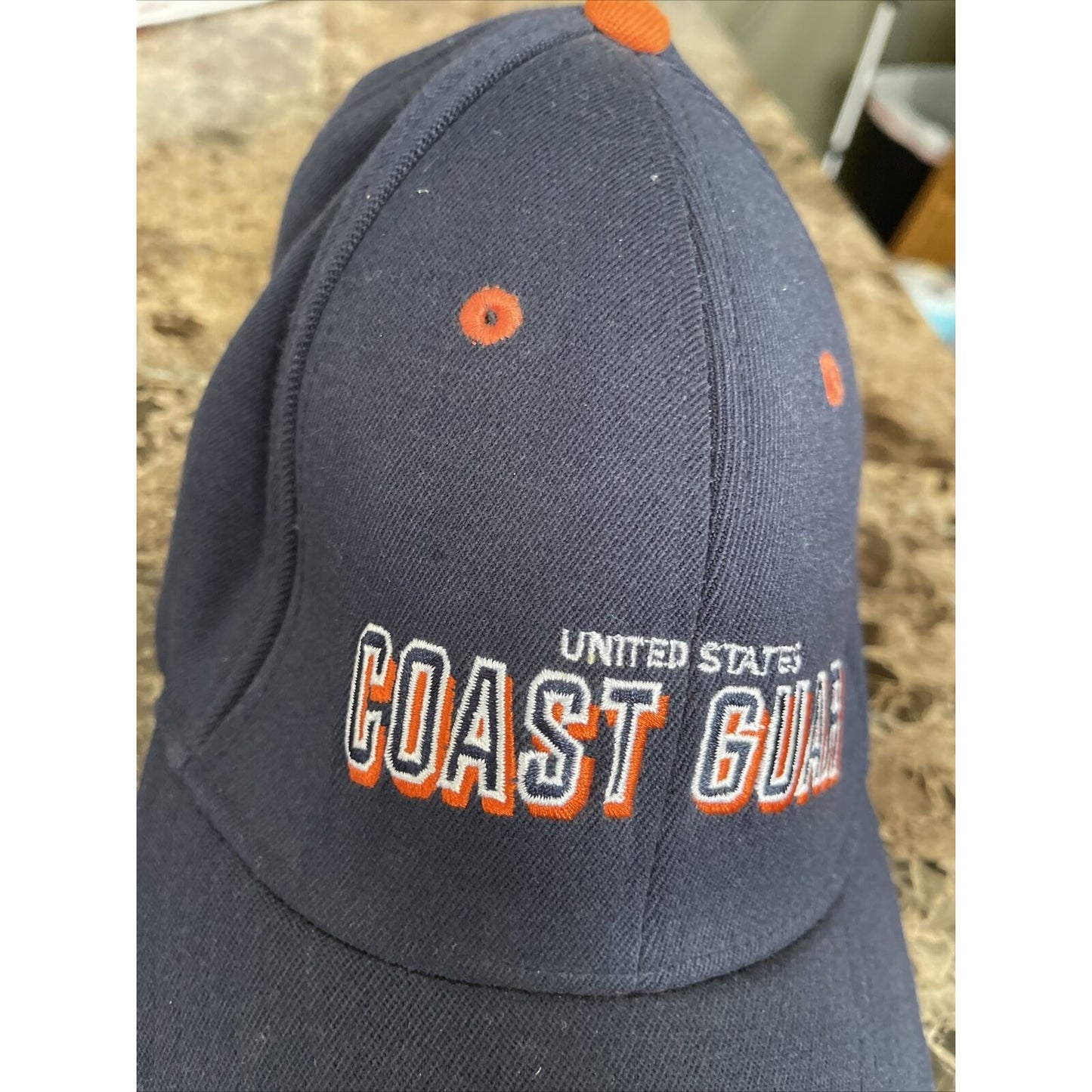 navy blue men’s united states coast guard ballcap hat oarsman 913