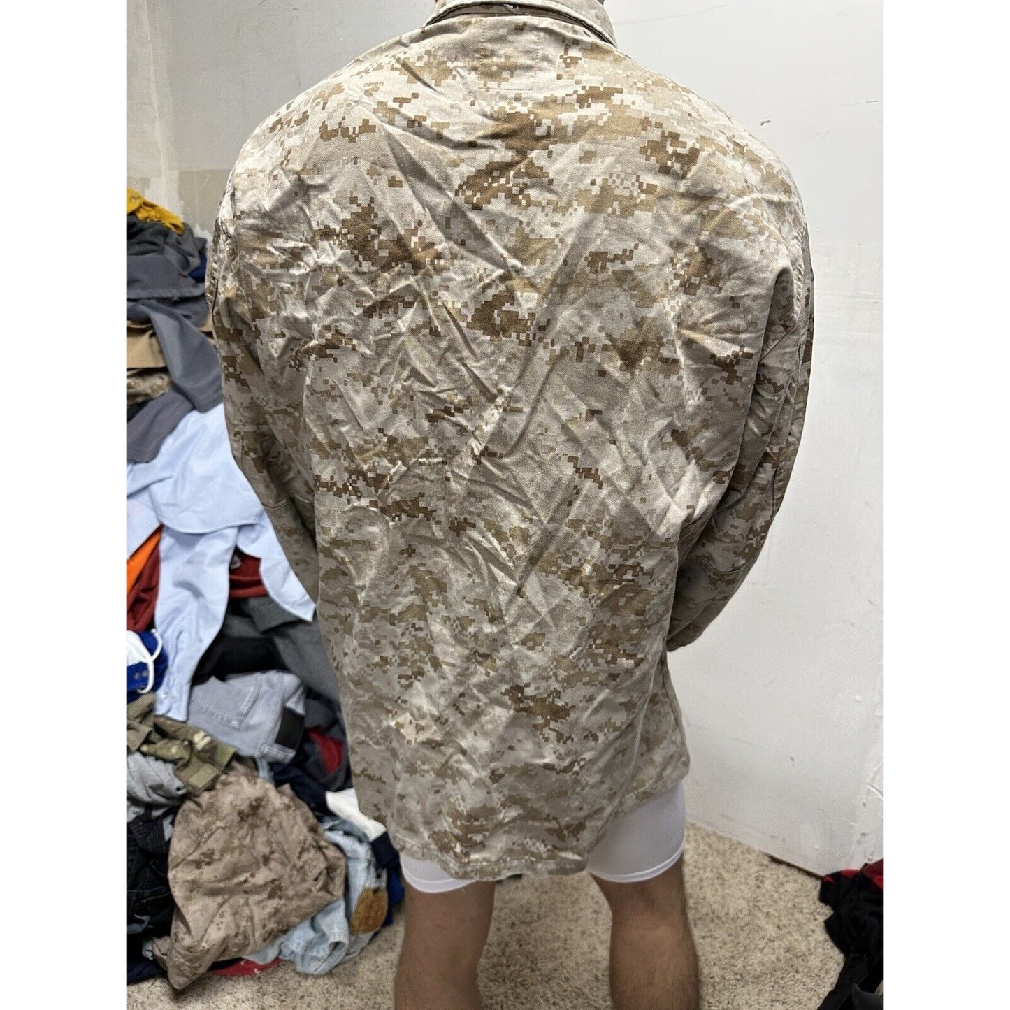Men’s USMC Marine Corps Blouse Top Uniform Large Short