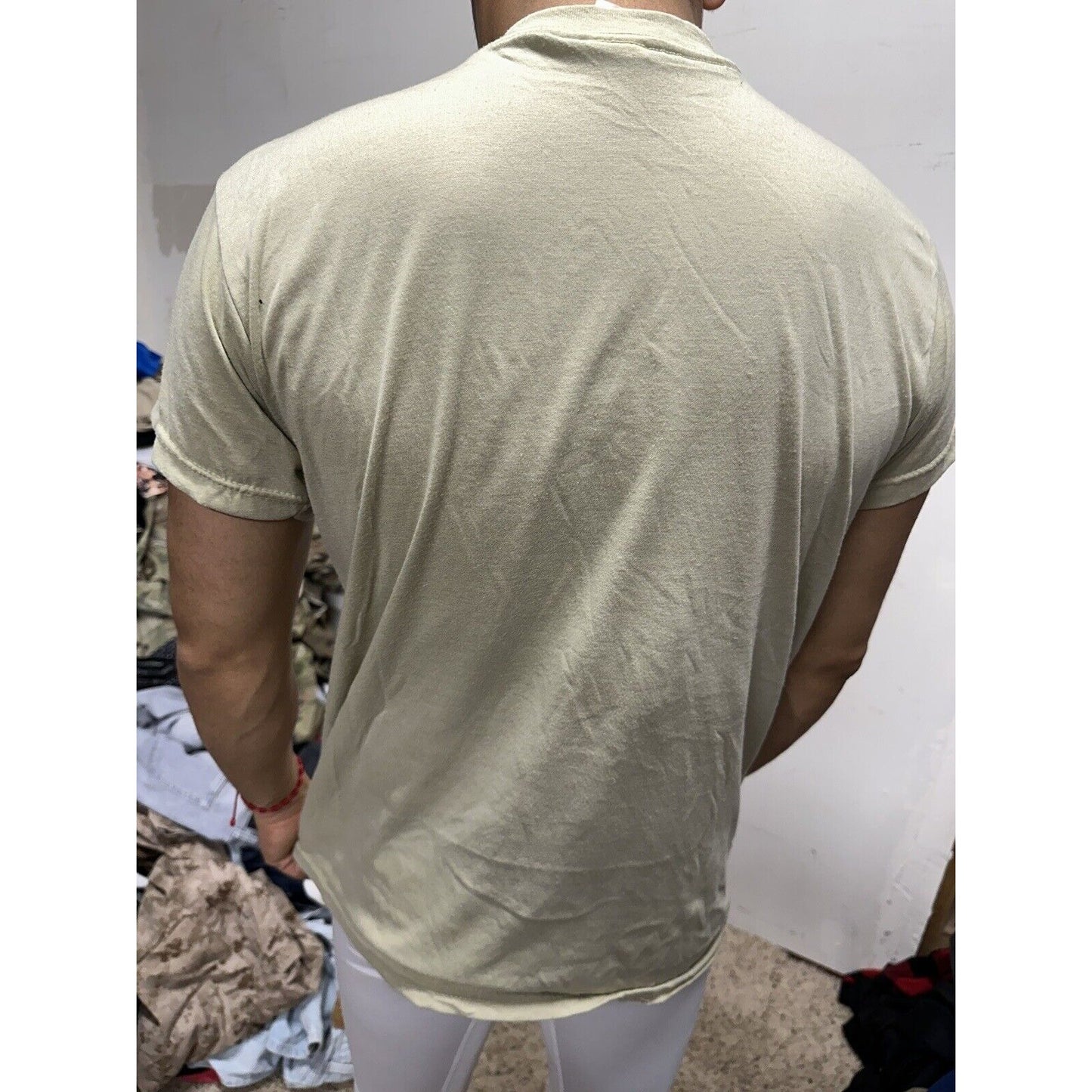 Men’s ABU Air Force Civil Air Patrol Sand Tshirt Medium Polyester