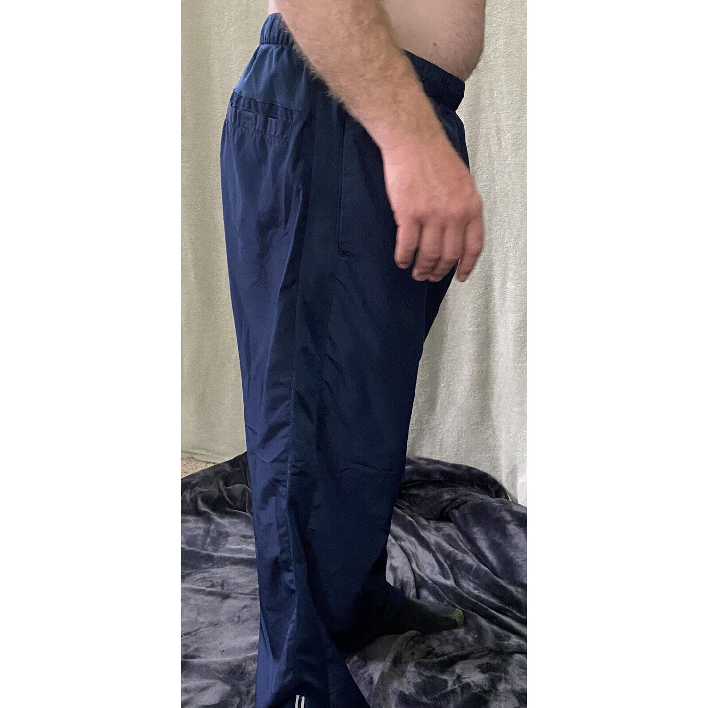 Fitness Gear Men’s XL Navy Blue Gym Workout Training Polyester Athletic Pants