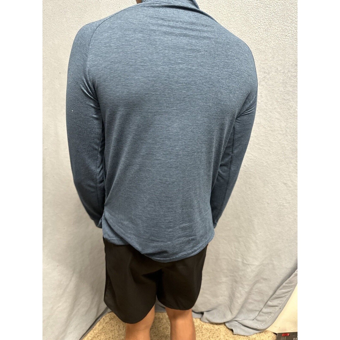 Men’s Blue Medium Weekend Sport Marine Layer 1/4 Zip Pullover Sweater