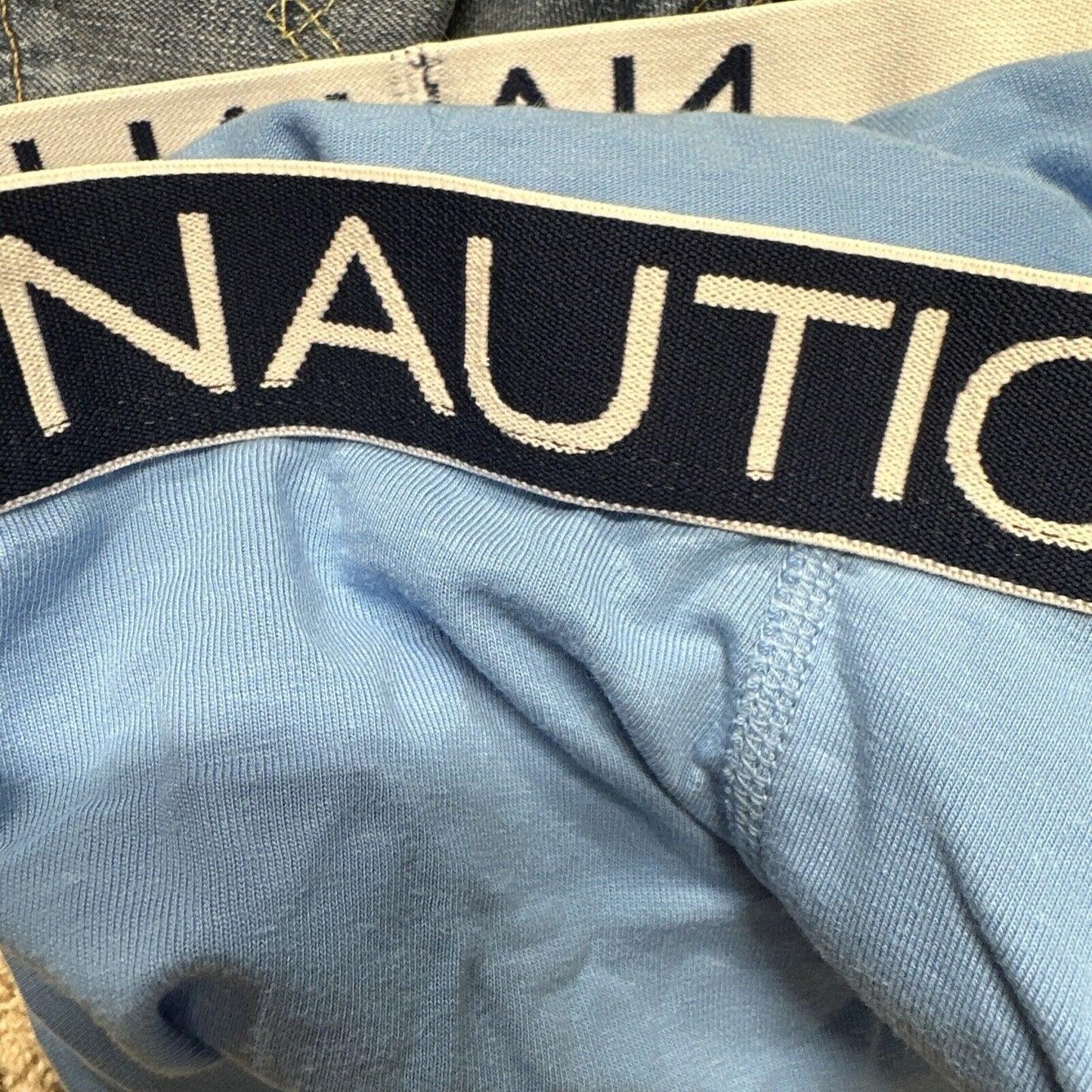 Men’s Nautica Light Blue Boxer Briefs Medium