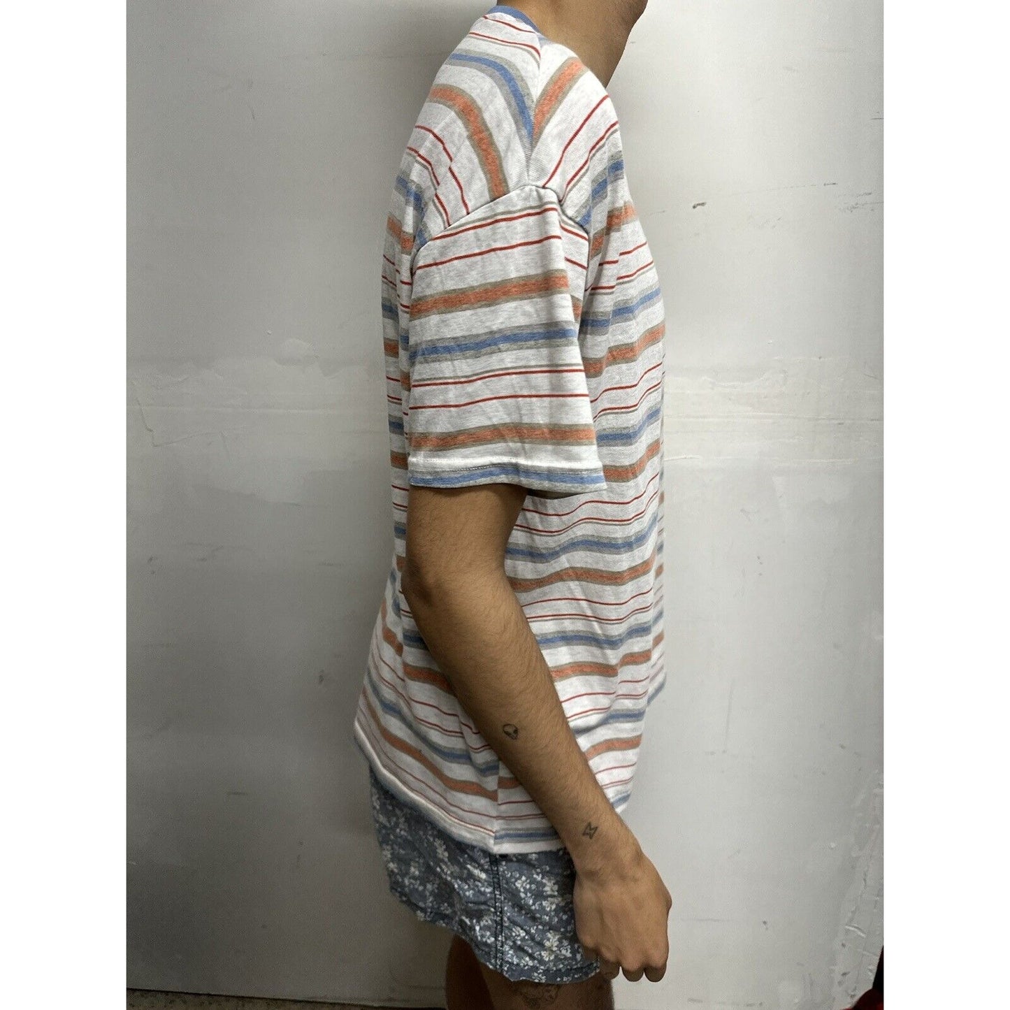 Men’s Dazy Striped Large Tshirt Multicolor