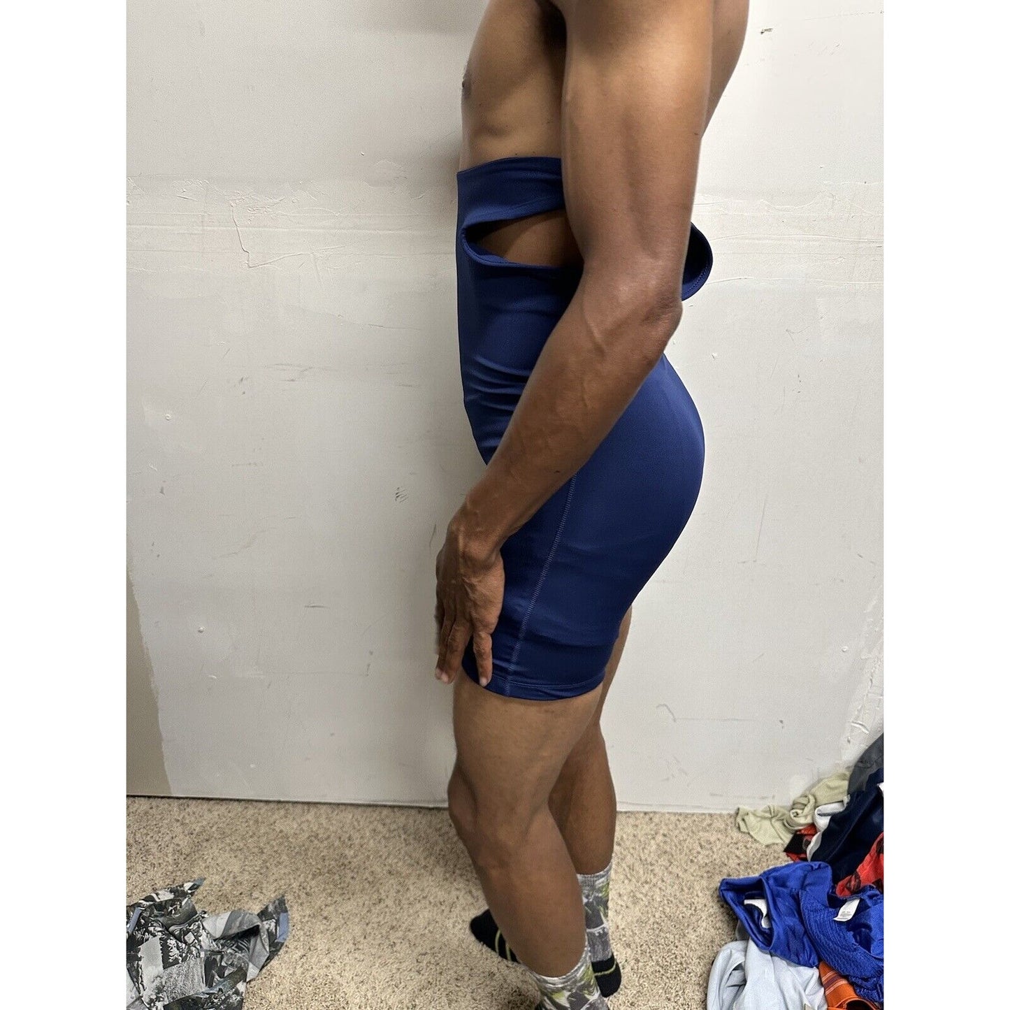 Youth Boy’s XL Wrestling Singlet Navy Blue