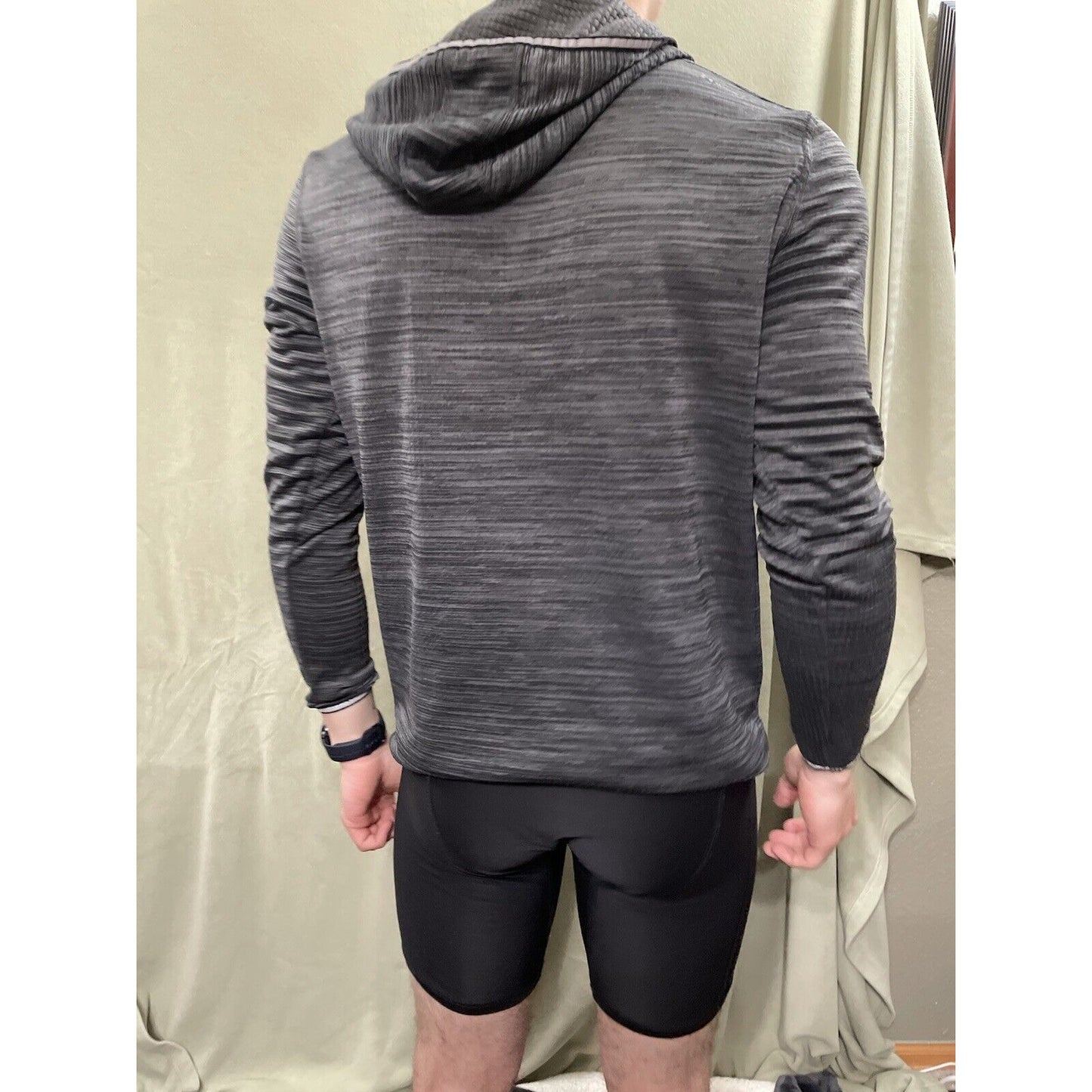 Men’s Gray Medium Hind Running Jacket / Hoodie 5% Spandex