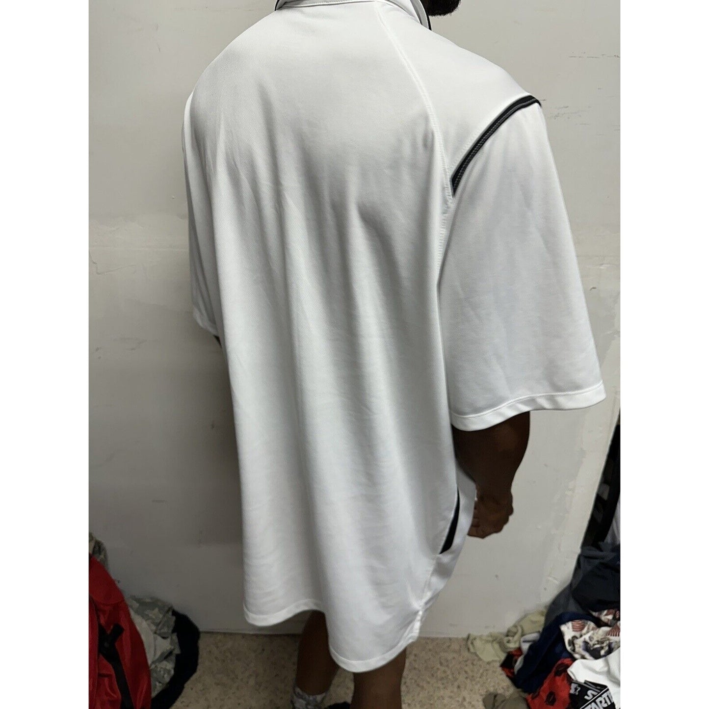 Men’s White Nike XXL Pittsburgh Pirates Dri Fit Polo Short Sleeve Shirt