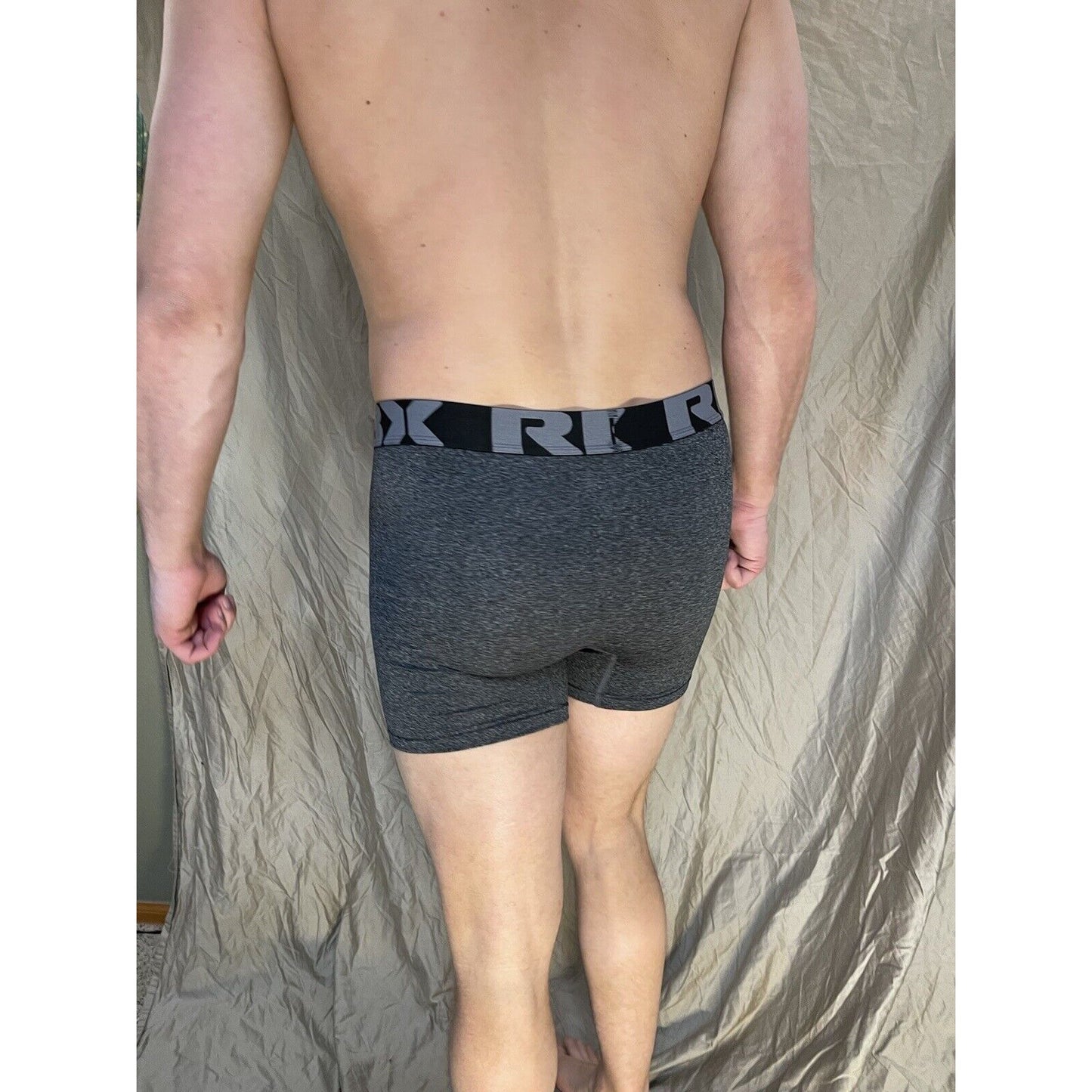 men's RBX Dark gray large compression boxer briefs