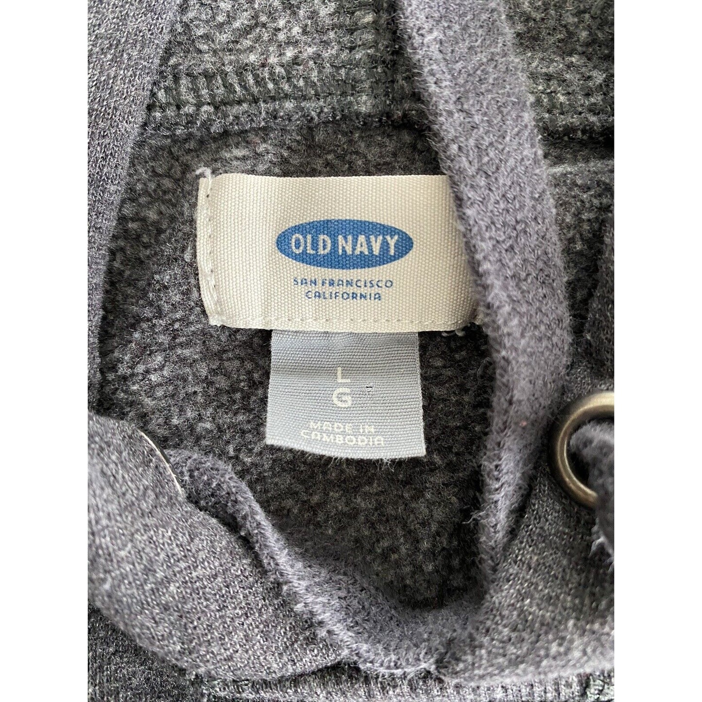 Old Navy SFCA Dark Gray Men’s Large Pullover Hooded Long Sleeves Sweatshirt