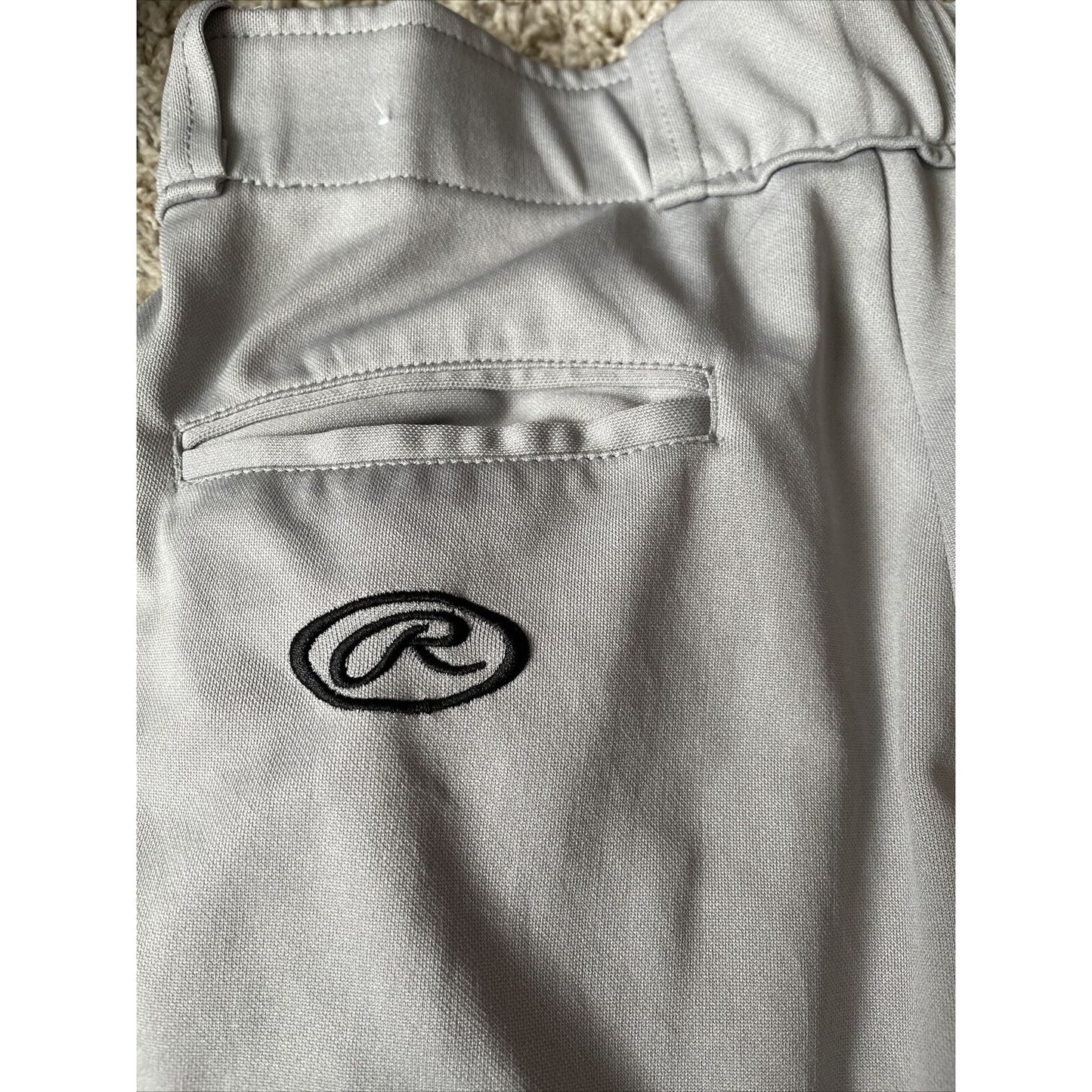 Rawlings Men's Semi-Relaxed Baseball Pants SZ Medium Grey