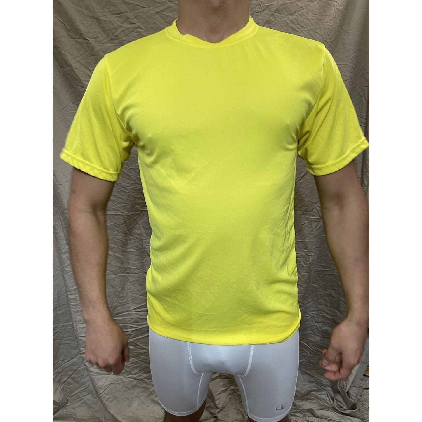 Men's Augusta Sportswear Moisture Management Athletic shirt Yellow Small