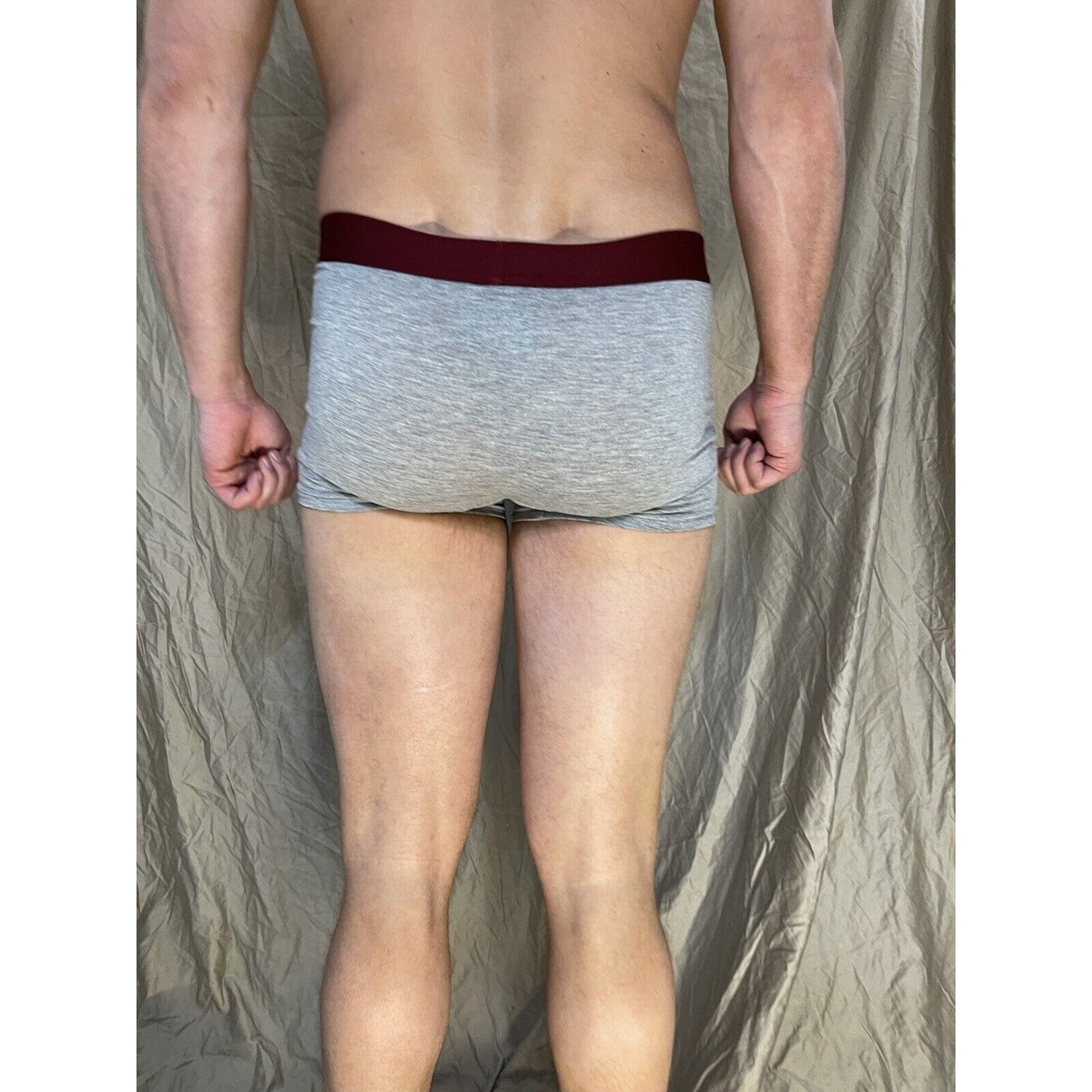 men's aero aeropostale Gray boxer brief