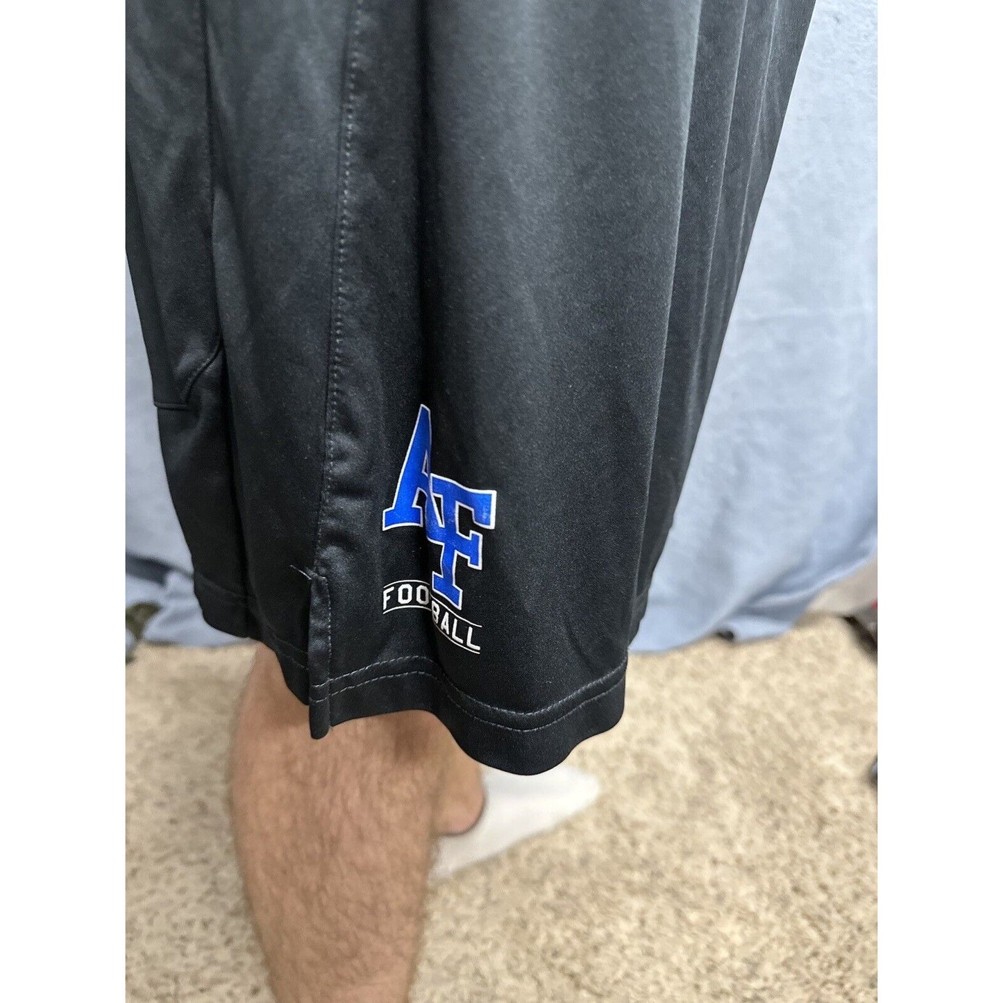 Men’s Nike Black XL Usafa Air Force Academy Football Shorts No Pockets
