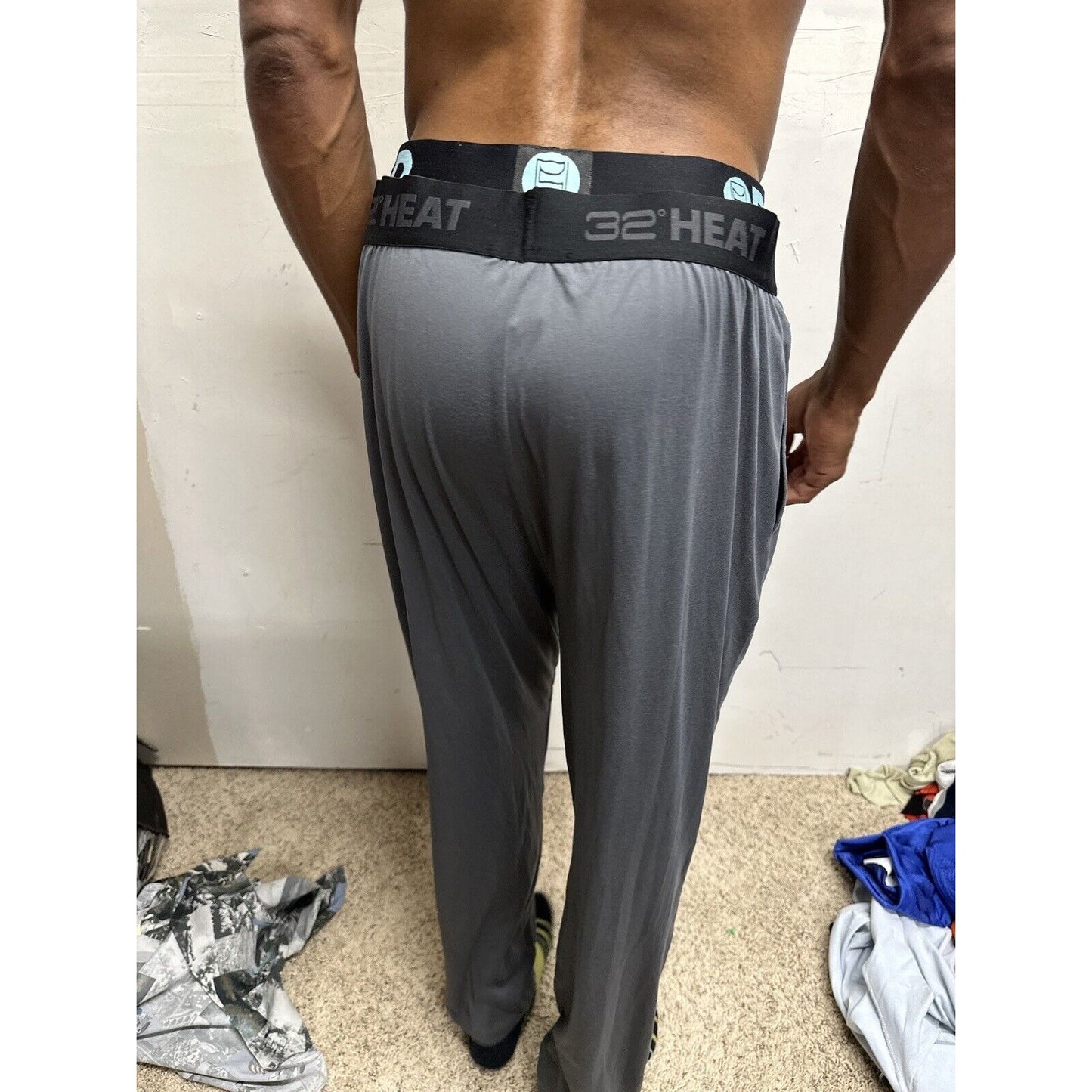Men’s Large Gray 32 Degree Heat Sleepwear Lounge Pants
