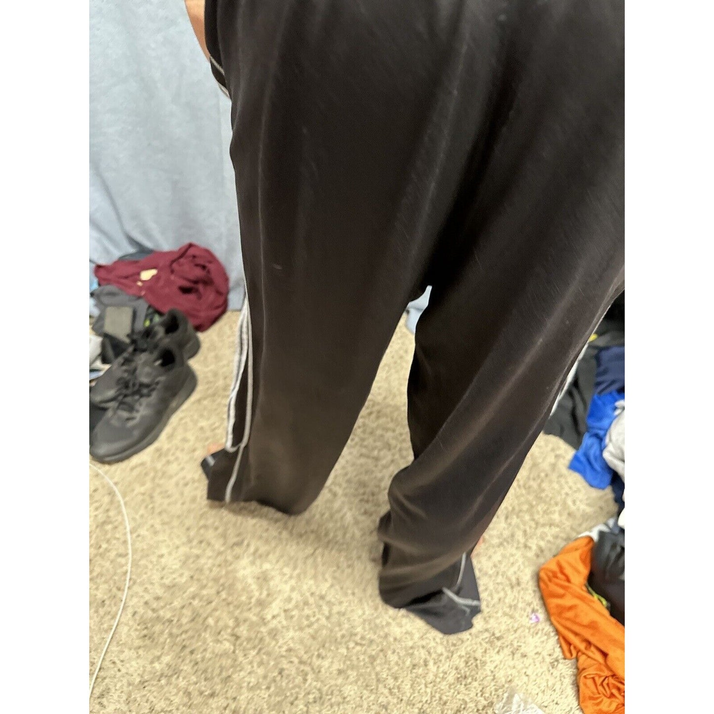 Men’s Black Adidas UVU Wrestling Sweat Pants Size XL Black