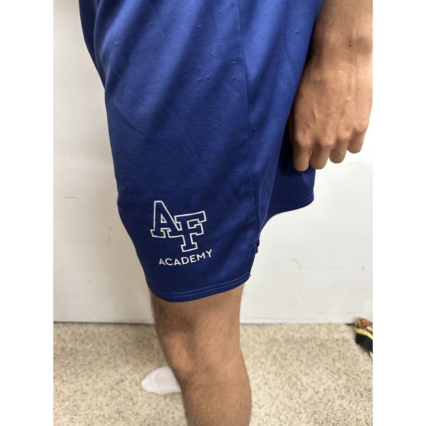 Women’s Medium USAFA Air Force Academy Cadet PT Workout Uniform Shorts Blue