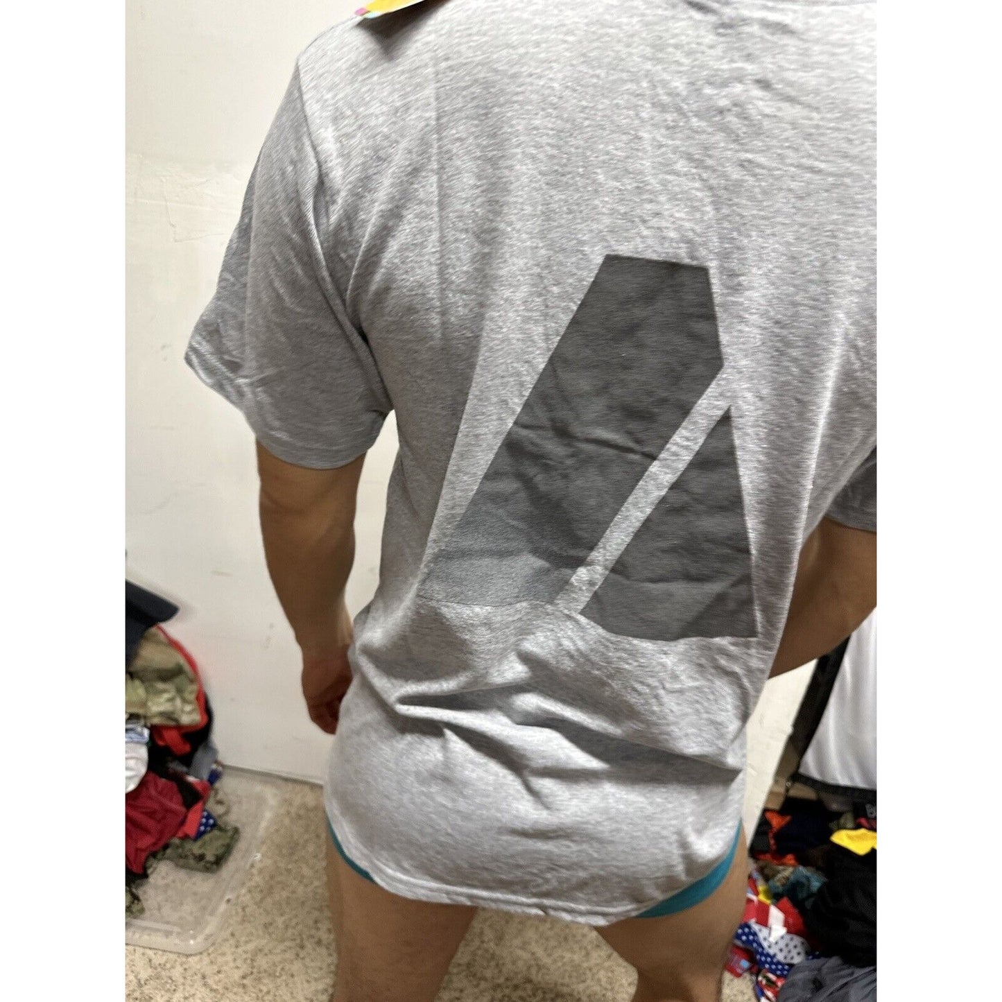 Men’s Soffe Small Dri Release Gray Army Pt Uniform Short Short Sleeve