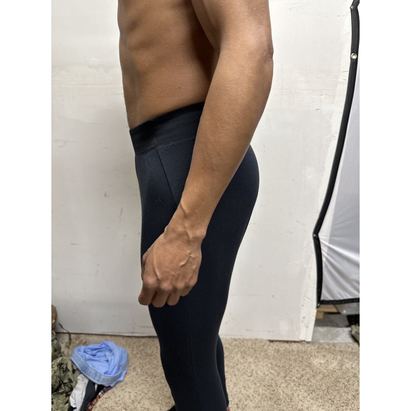 Men’s Black Leggings Under Armour Loose XS Pants Running