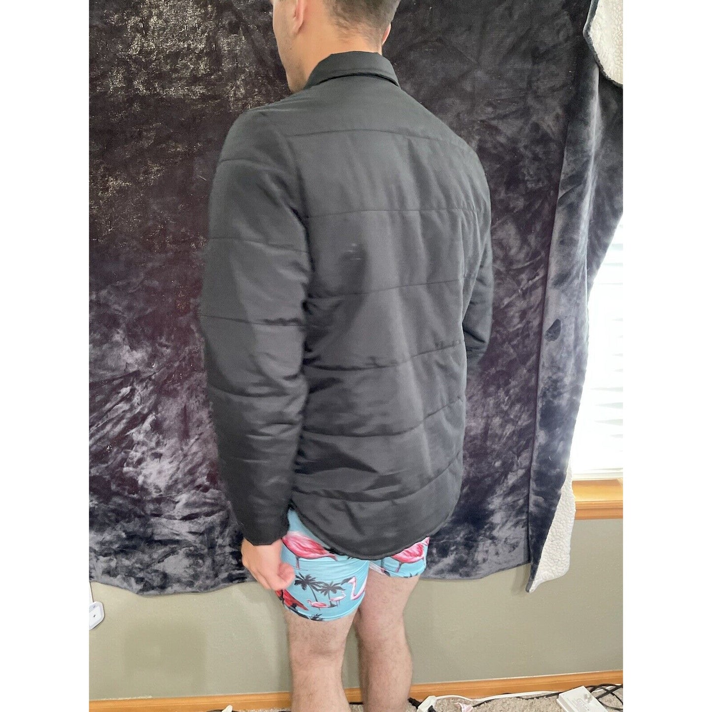 Men’s Small Old Navy Black Snap up Jacket