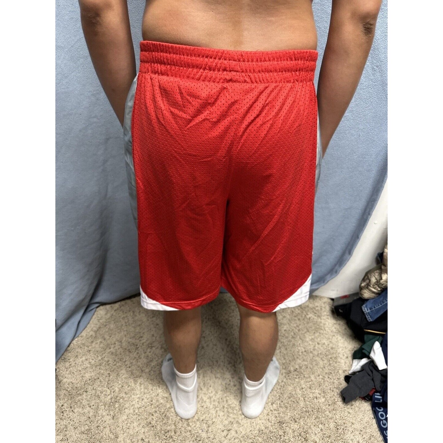Men’s Red Ohio State Large Colosseum Athletic Shorts With Pockets