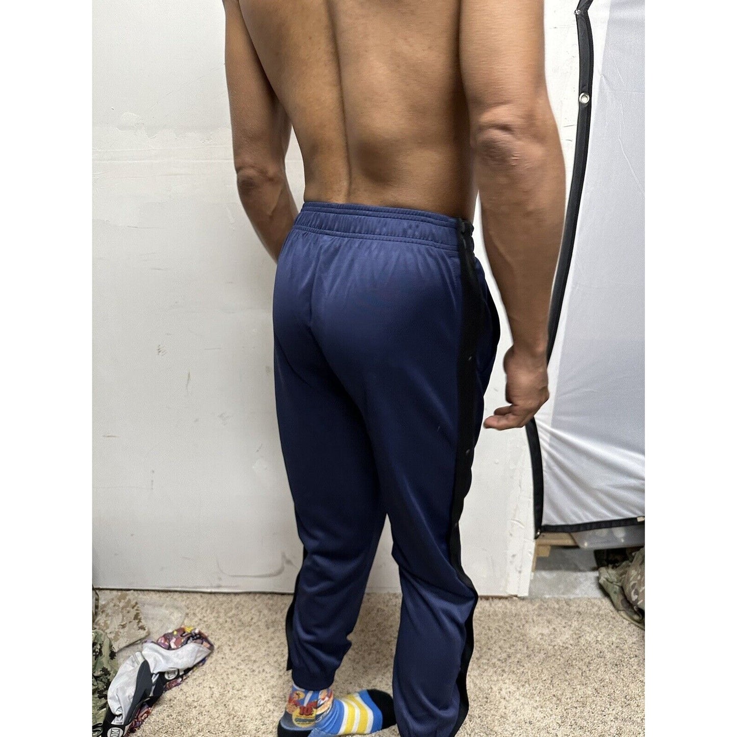 baleaf mens pants Snap Sides Track/basketball small blue
