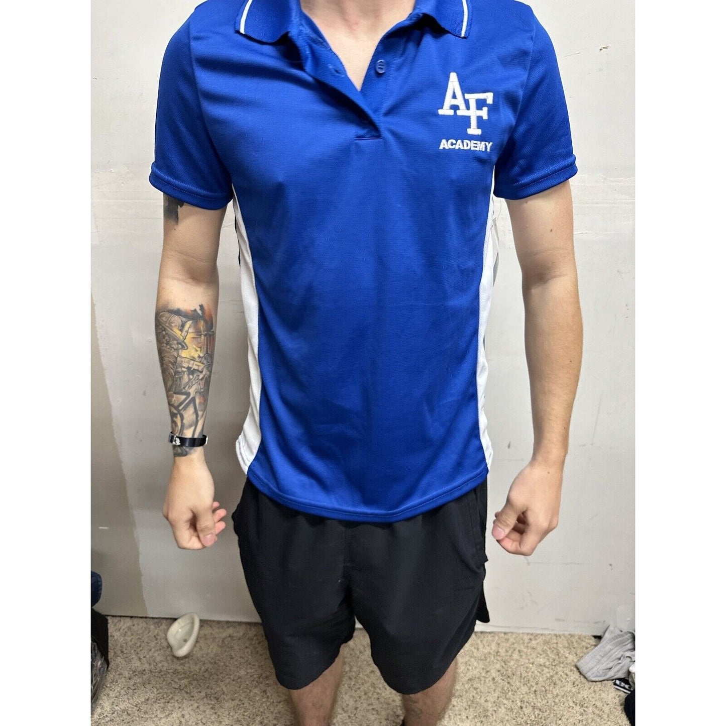 Women’s Air Force Academy Blue USAFA Polo Shirt Medium