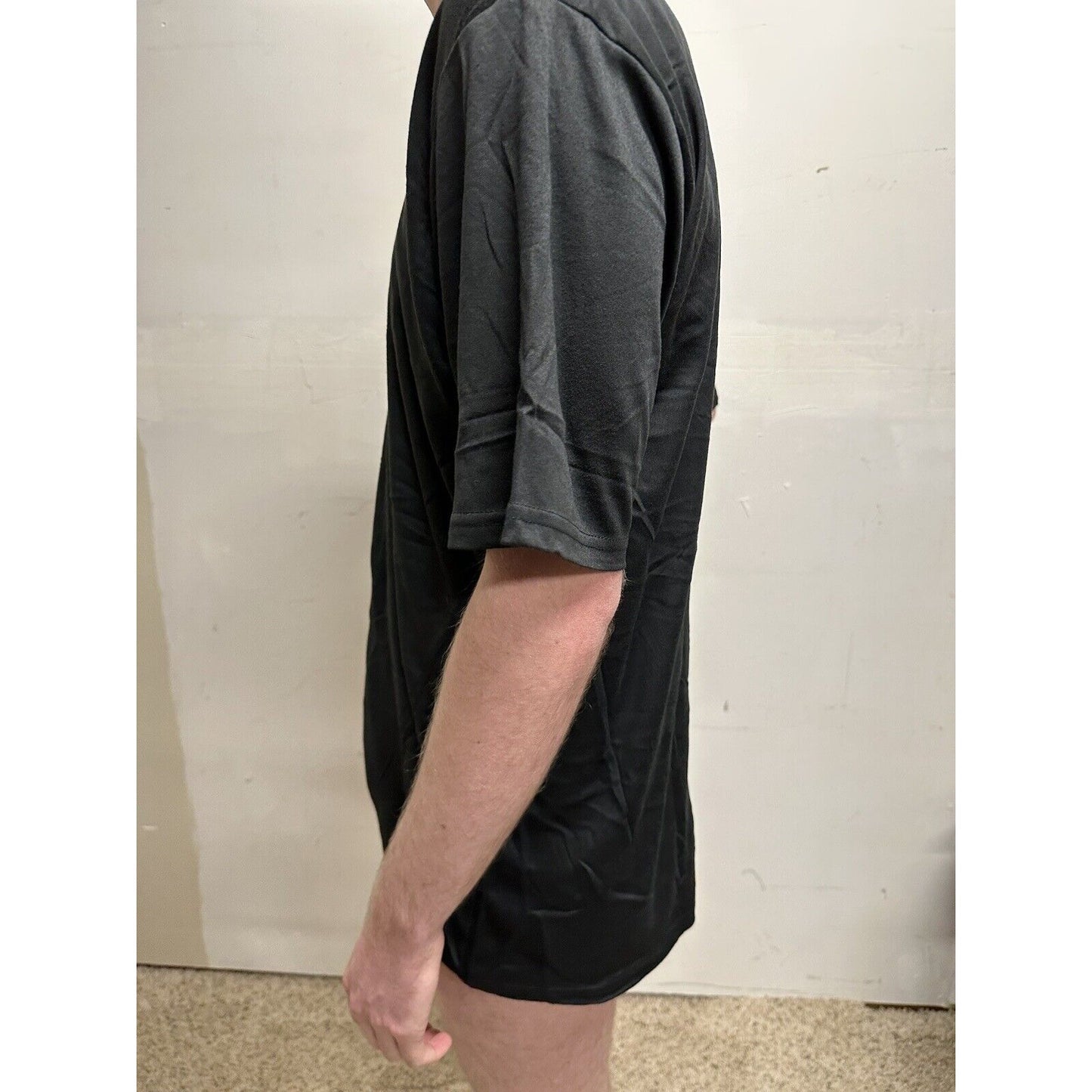 men’s black TKO large 100% poly