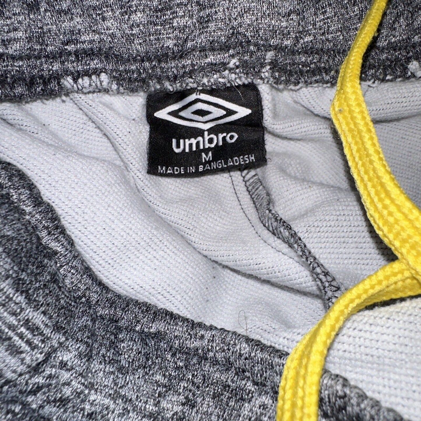 Men’s Gray Umbro Medium Sweat Pants Brasil Logo Zippered Pockets