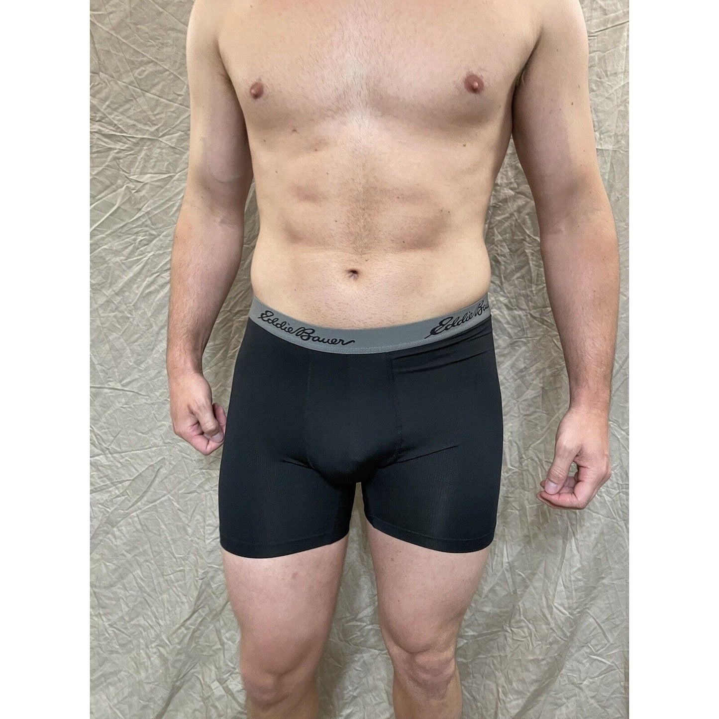 men's eddie bauer Large Black boxer brief